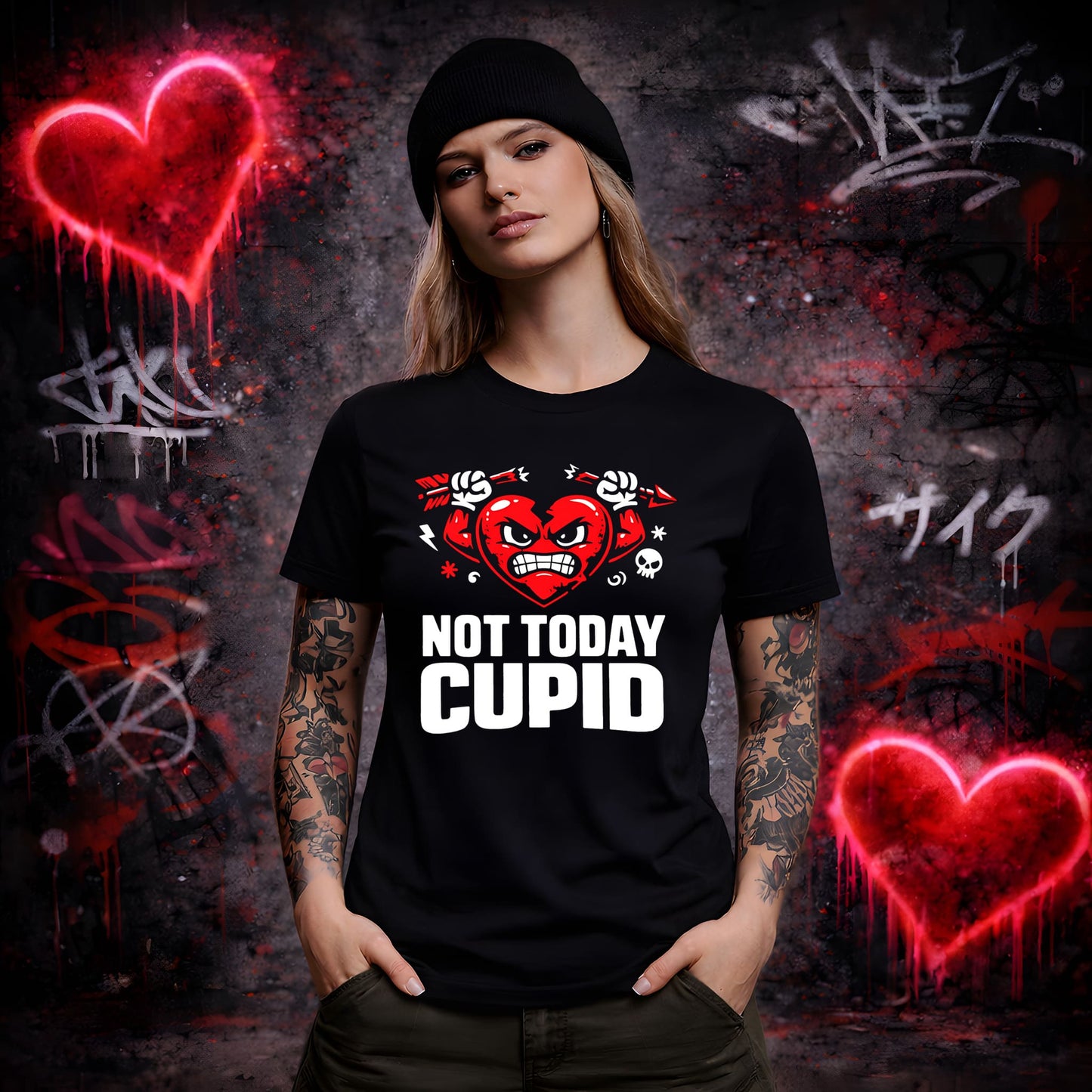Not Today Cupid T-Shirt – Anti-Valentine Funny Tee #vd7