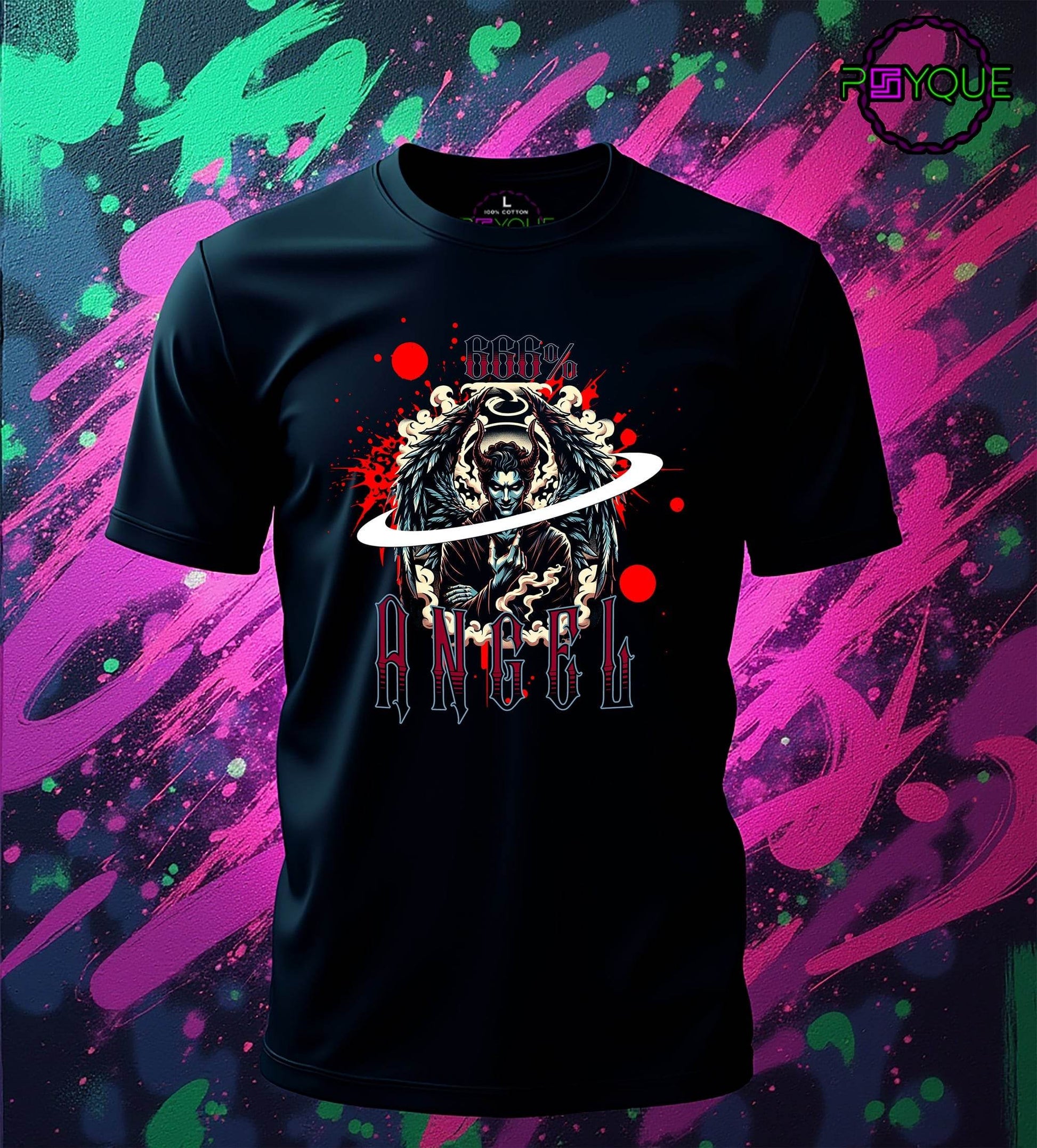 666% Angel T-shirt #d1 - Psyque