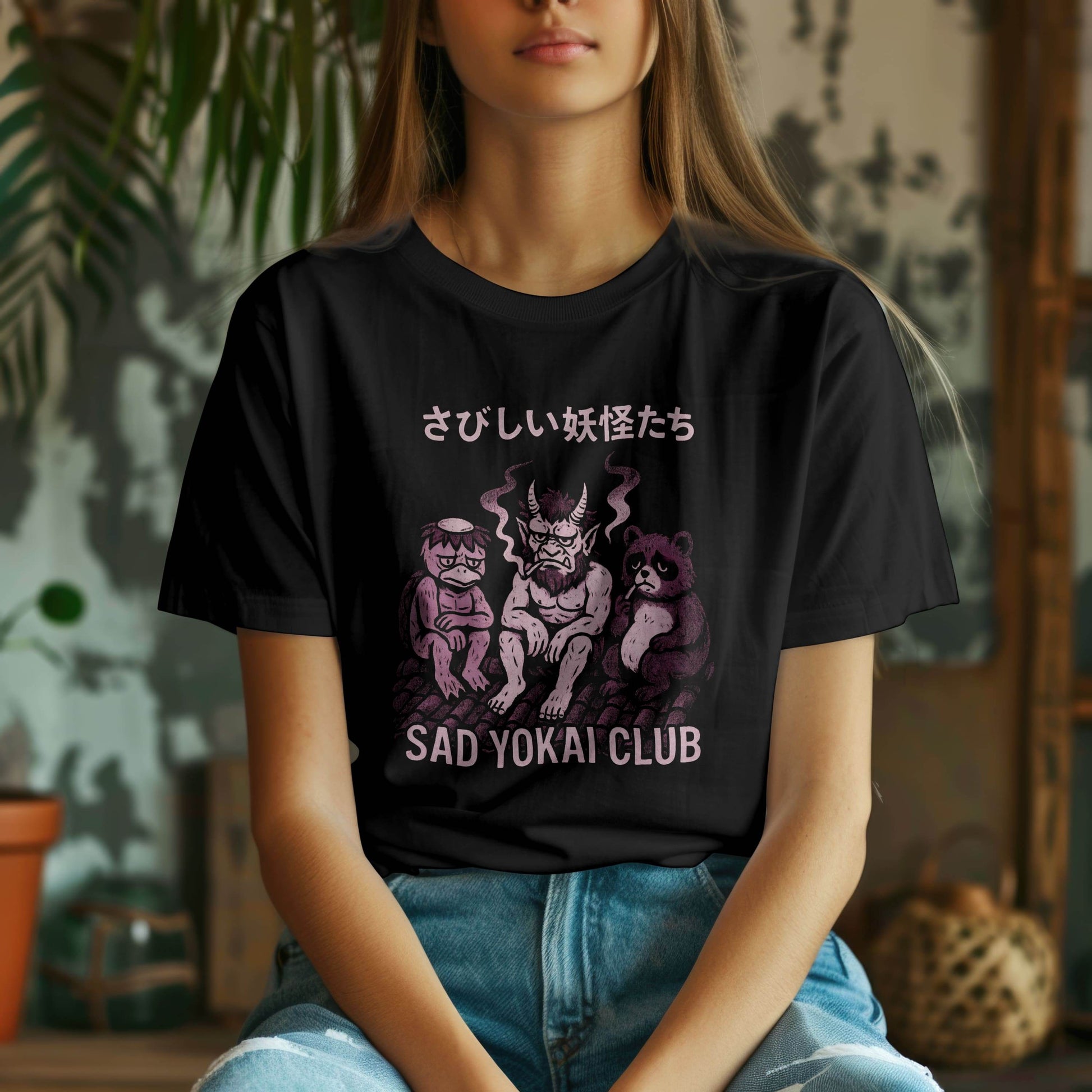 Sad Yokai Club – Lonely Legends T-Shirt #jp6 - Psyque