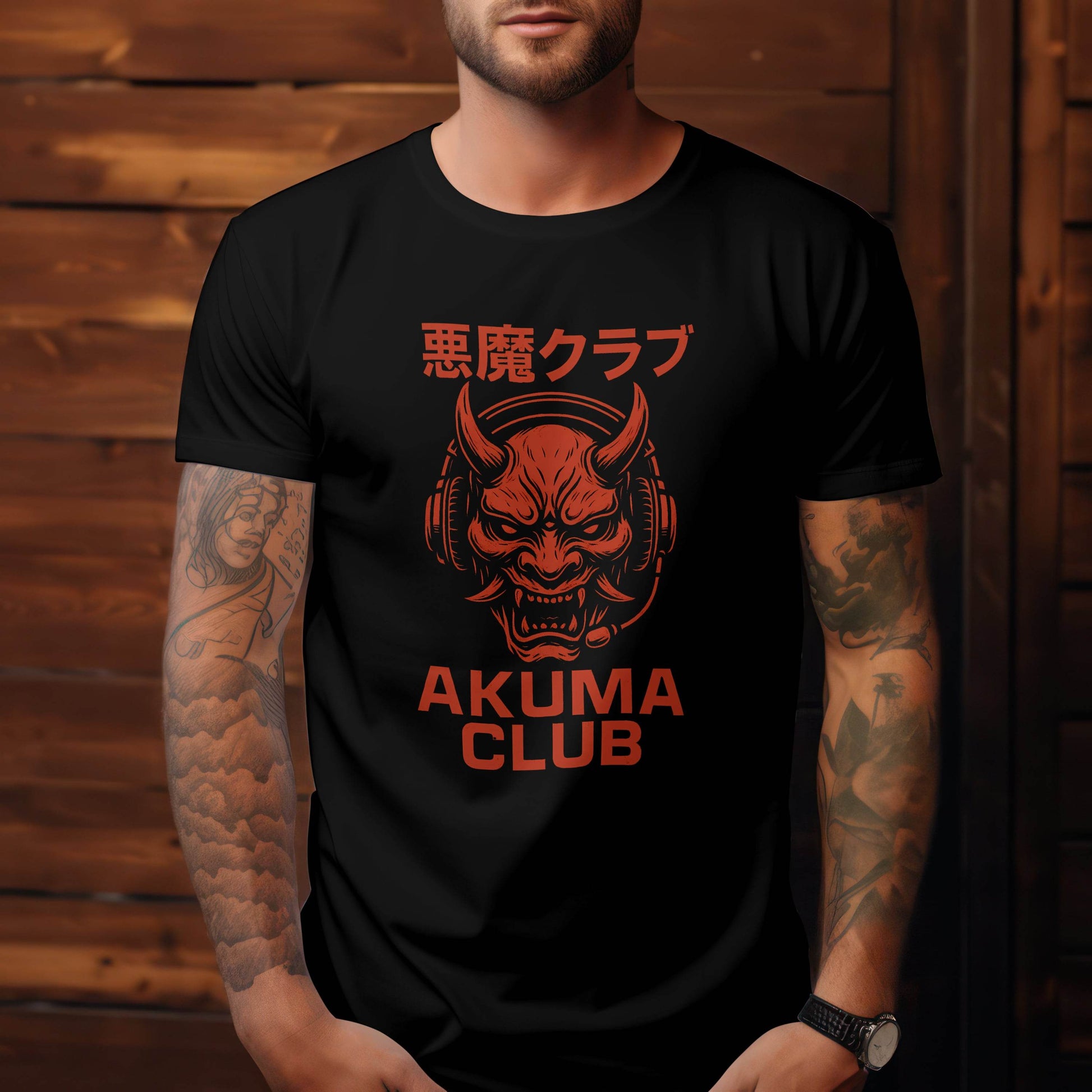 Akuma Club – Chaos Beats & Demonic Frequencies T-Shirt #jp5 - Psyque