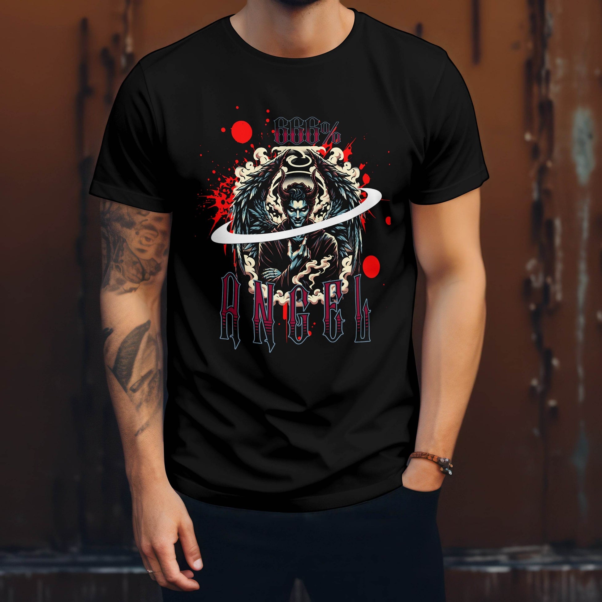 666% Angel T-shirt #d1 - Psyque