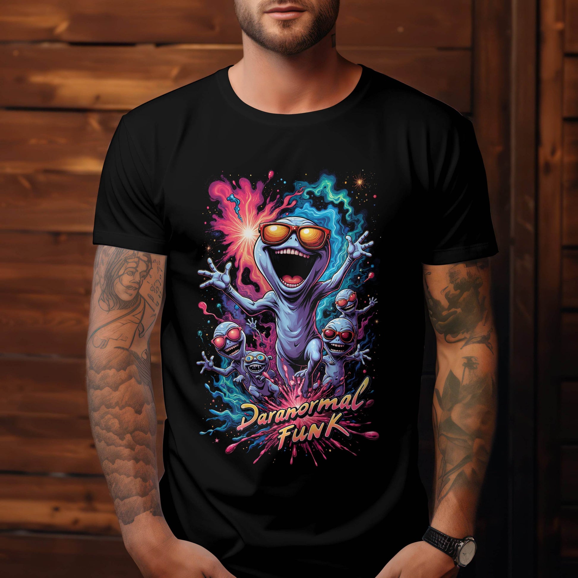 Paranormal Funk – Galactic Groove T-shirt #p2b - Psyque