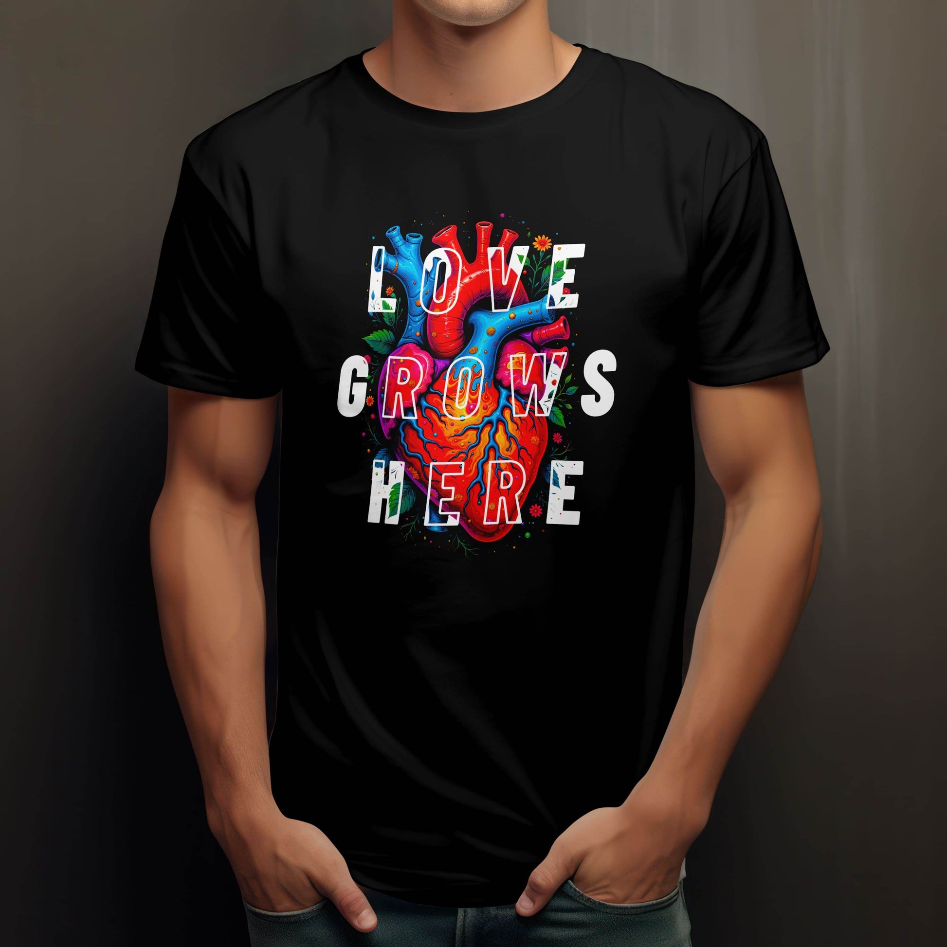 Love Grows Here T-shirt #vd1 - Psyque