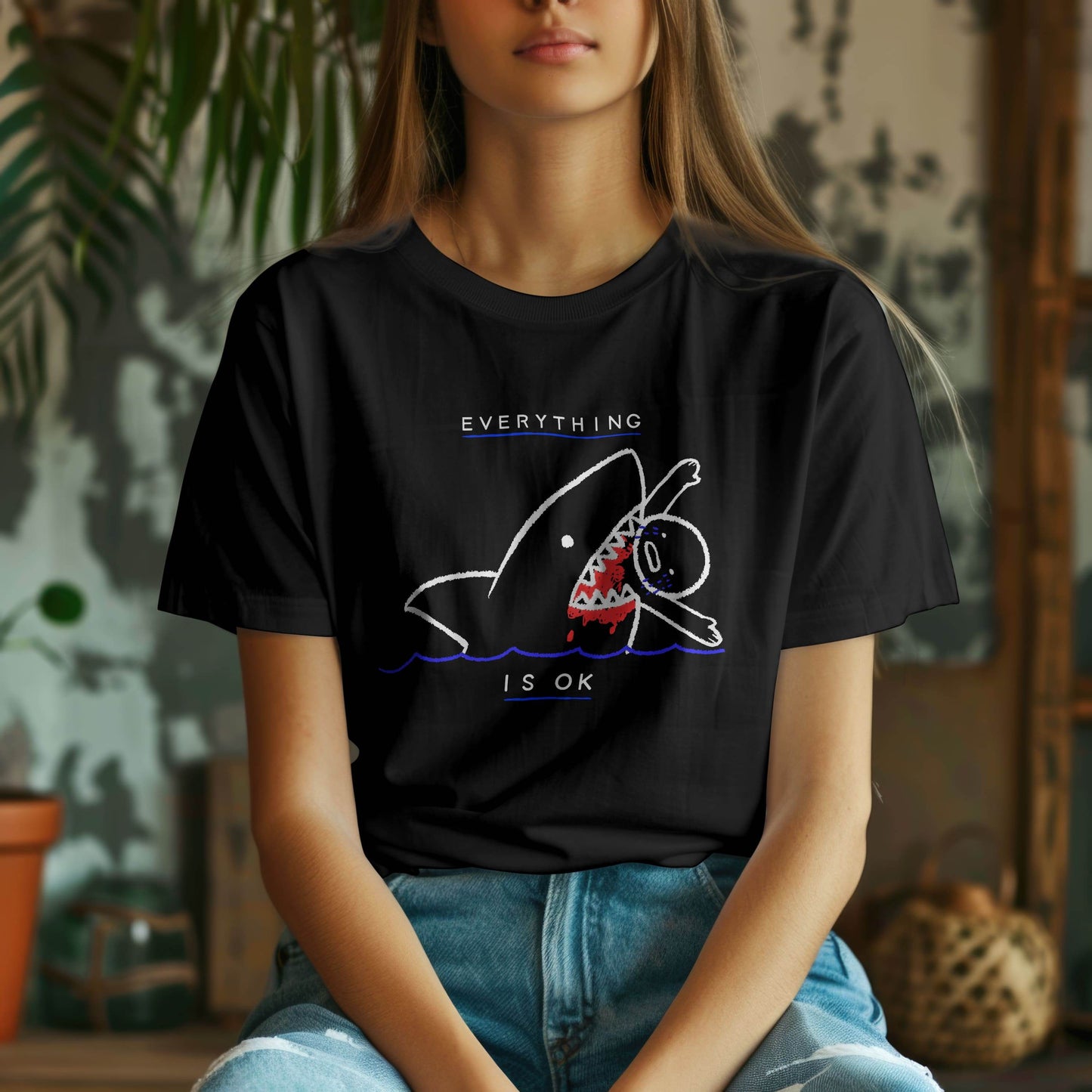 Everything is OK T-shirt #f7 - Psyque