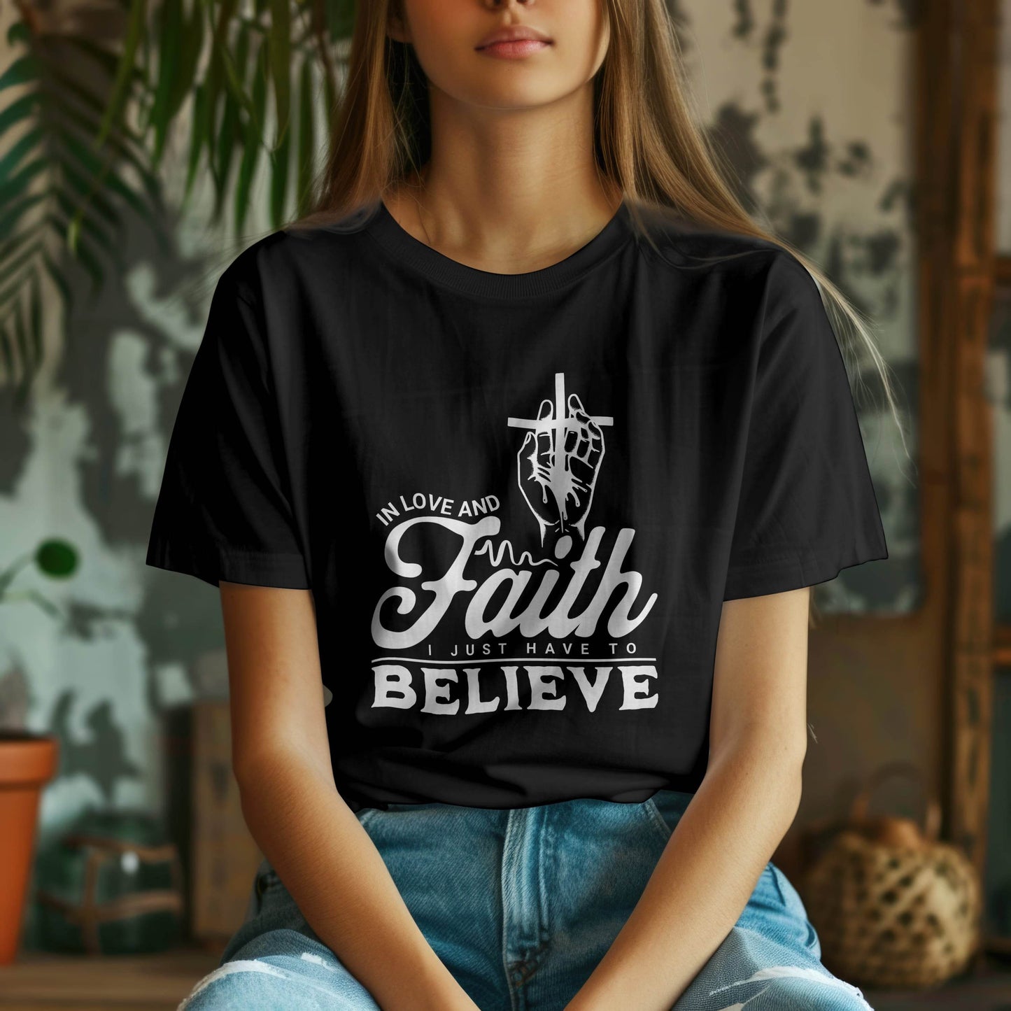 In Love and Faith, I Just Have to Believe T-Shirt #re8 - Psyque