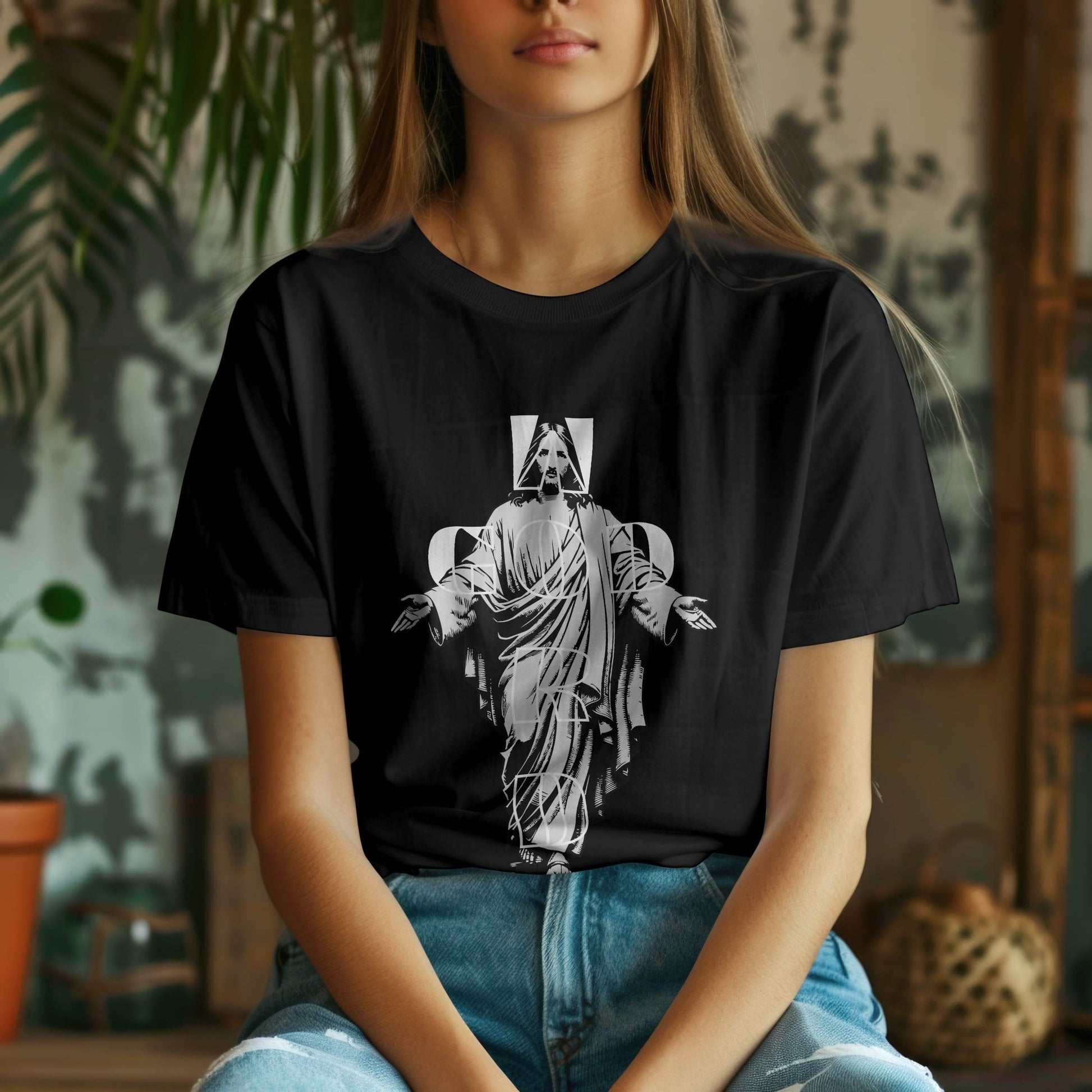 GOD WORD – Christ at the Cross T-Shirt #re6 - Psyque