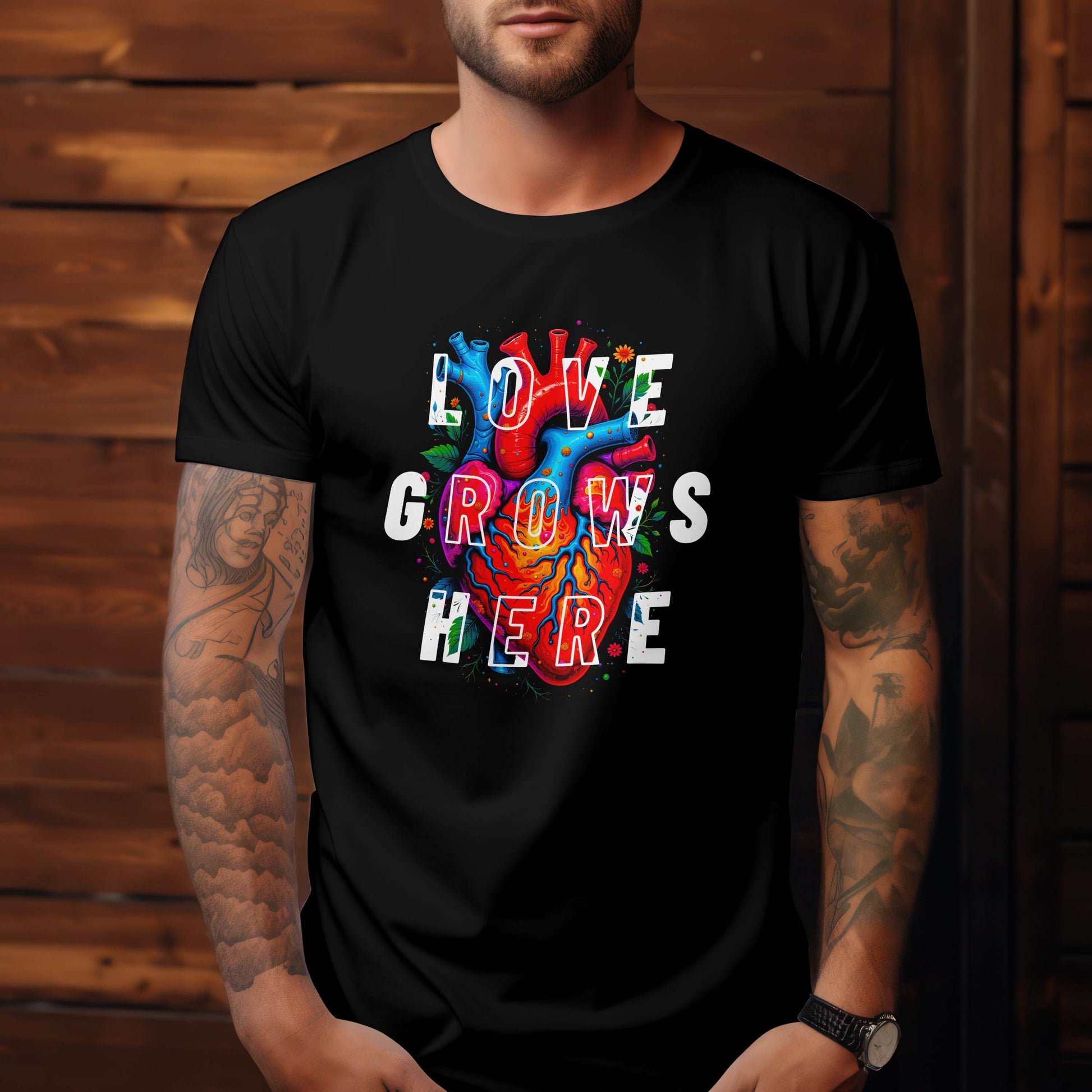 Love Grows Here T-shirt #vd1 - Psyque