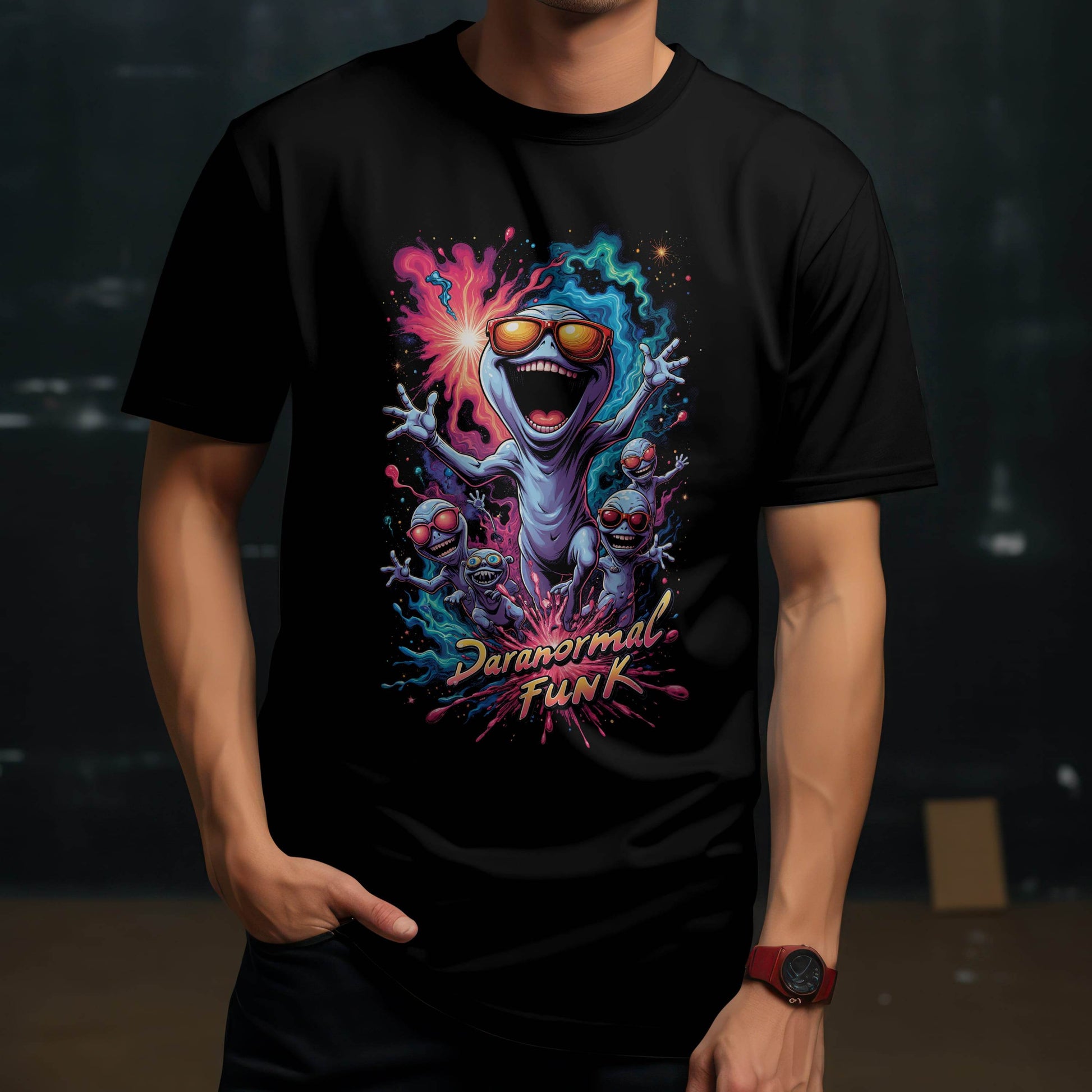 Paranormal Funk – Galactic Groove T-shirt #p2b - Psyque