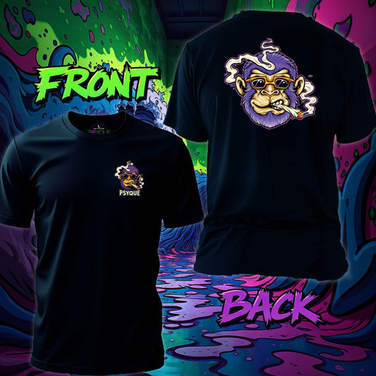 Blazed Ape – High-Rollin’ Chimp T-shirt #st28 - Psyque