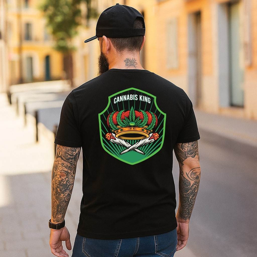 Cannabis King – Royal Highness Crest Tee #st17 - Psyque
