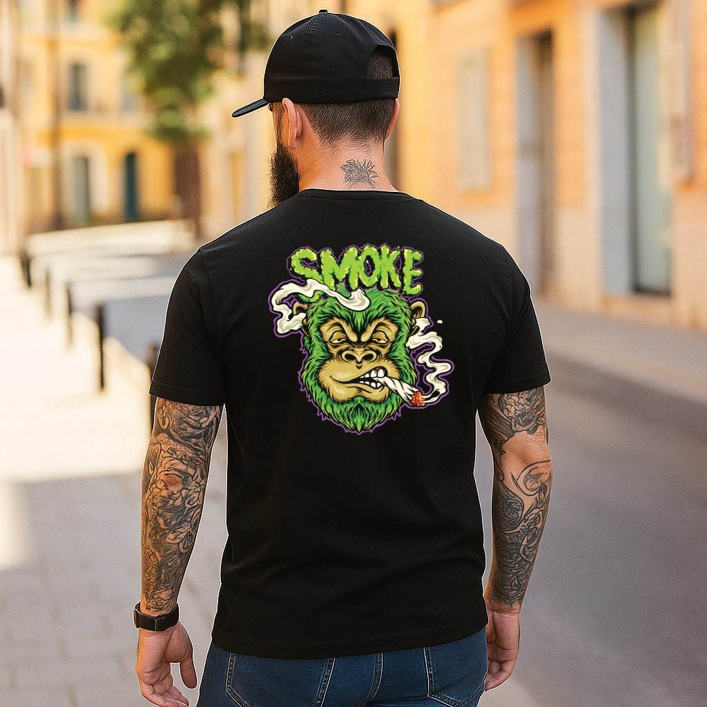 Ganja Gorilla – Smoke Signal T-shirt #st23 - Psyque