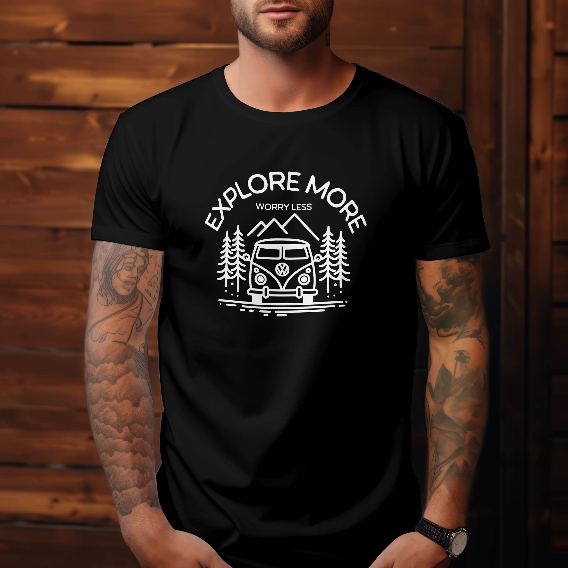 Explore More, Worry Less T-Shirt #tw3 - Psyque