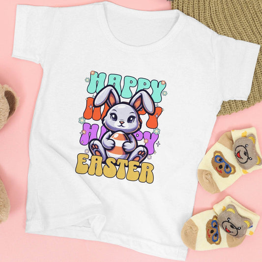 Egg Patrol – Bunny on Duty, Kids T-shirt #ke2 - Psyque