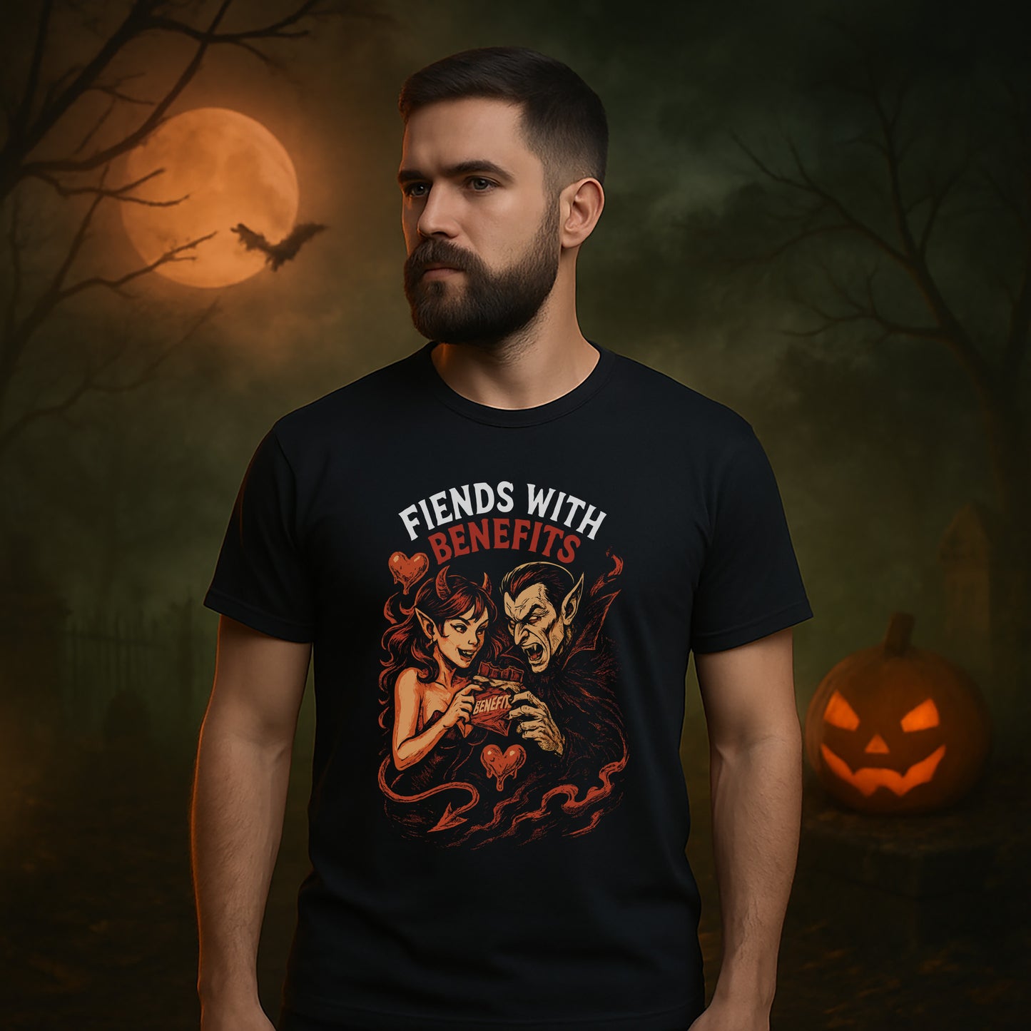 Fiends with Benefits Halloween T-Shirt #hl6