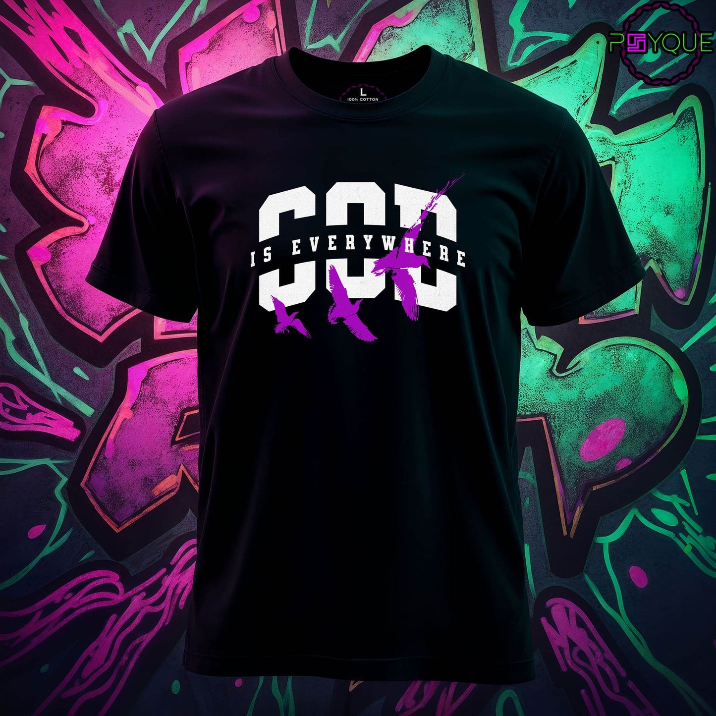 God Is Everywhere T-Shirt #re5 - Psyque