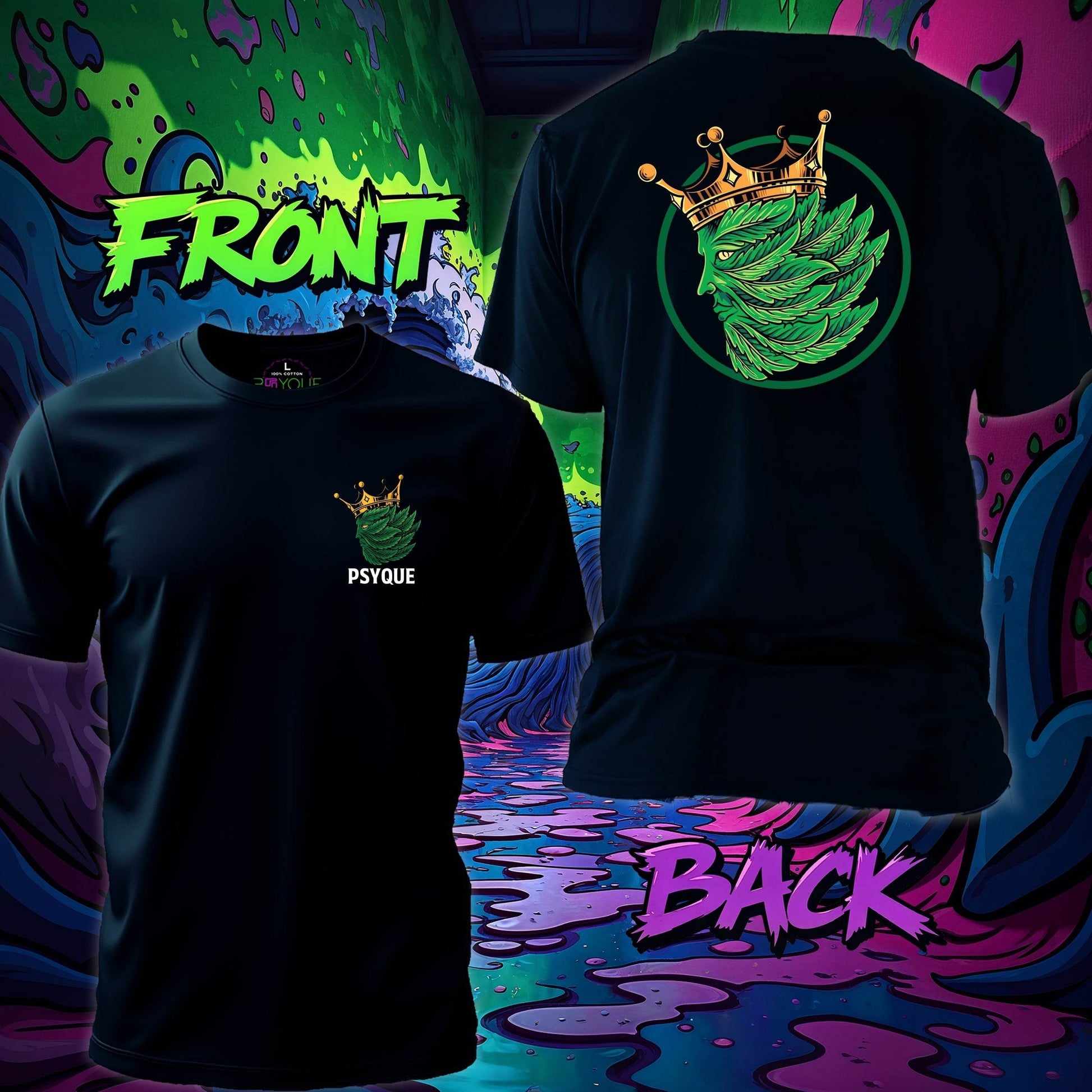 Highness of the Leaf – CannaKing Tee #st12 - Psyque