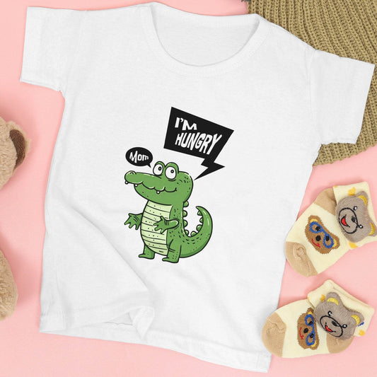 Hungry Croc Kids T-Shirt – Funny Cartoon Crocodile Tee #k16 - Psyque