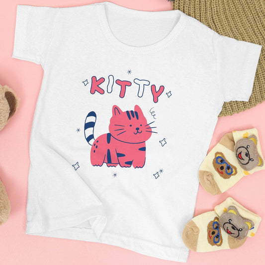 Kitty Kids T-Shirt – Cute Cartoon Cat #k18 - Psyque