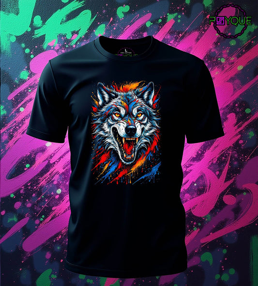 Mad Wolf – Graffiti Splash Edition T-shirt #aw1 - Psyque