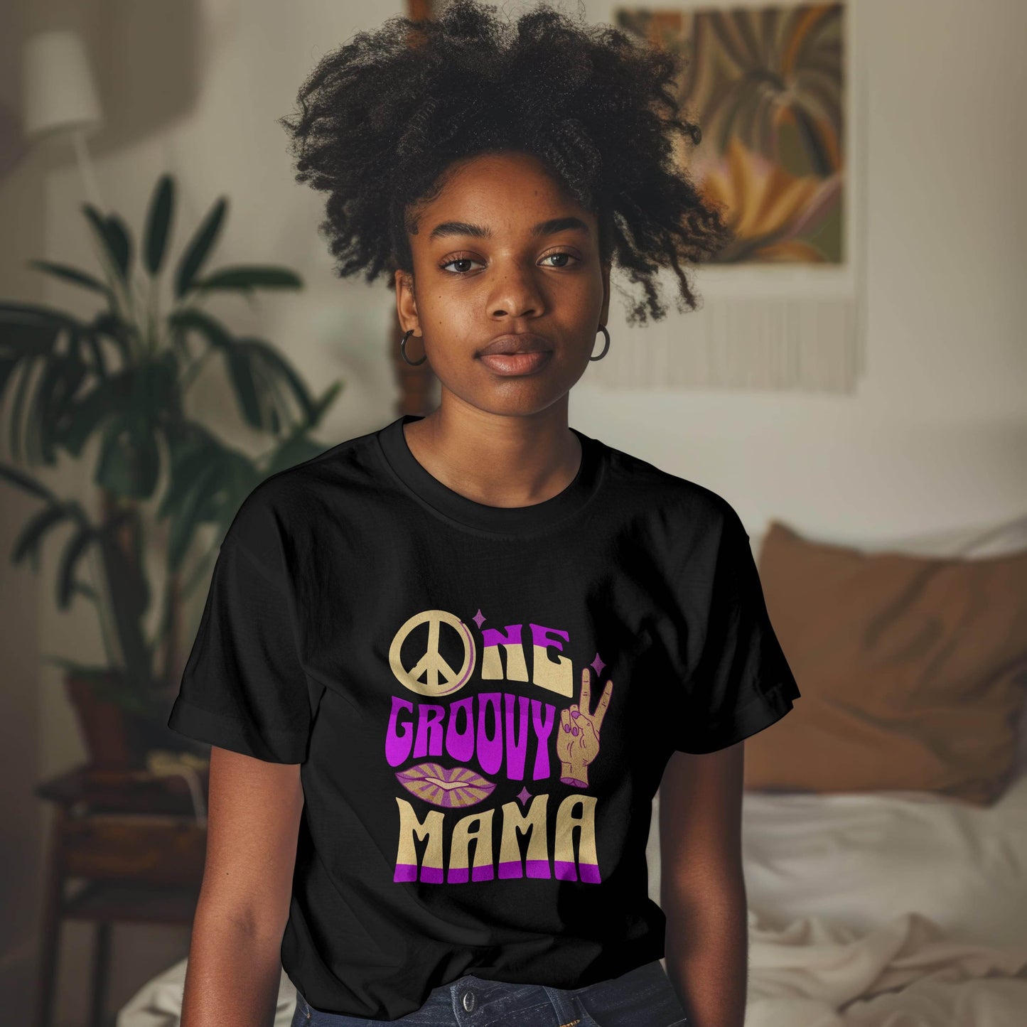 One Groovy Mama T-Shirt #md1 - Psyque