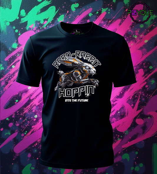 Robo-Rabbit – Hoppin’ Into the Future T-shirt #ea5 - Psyque
