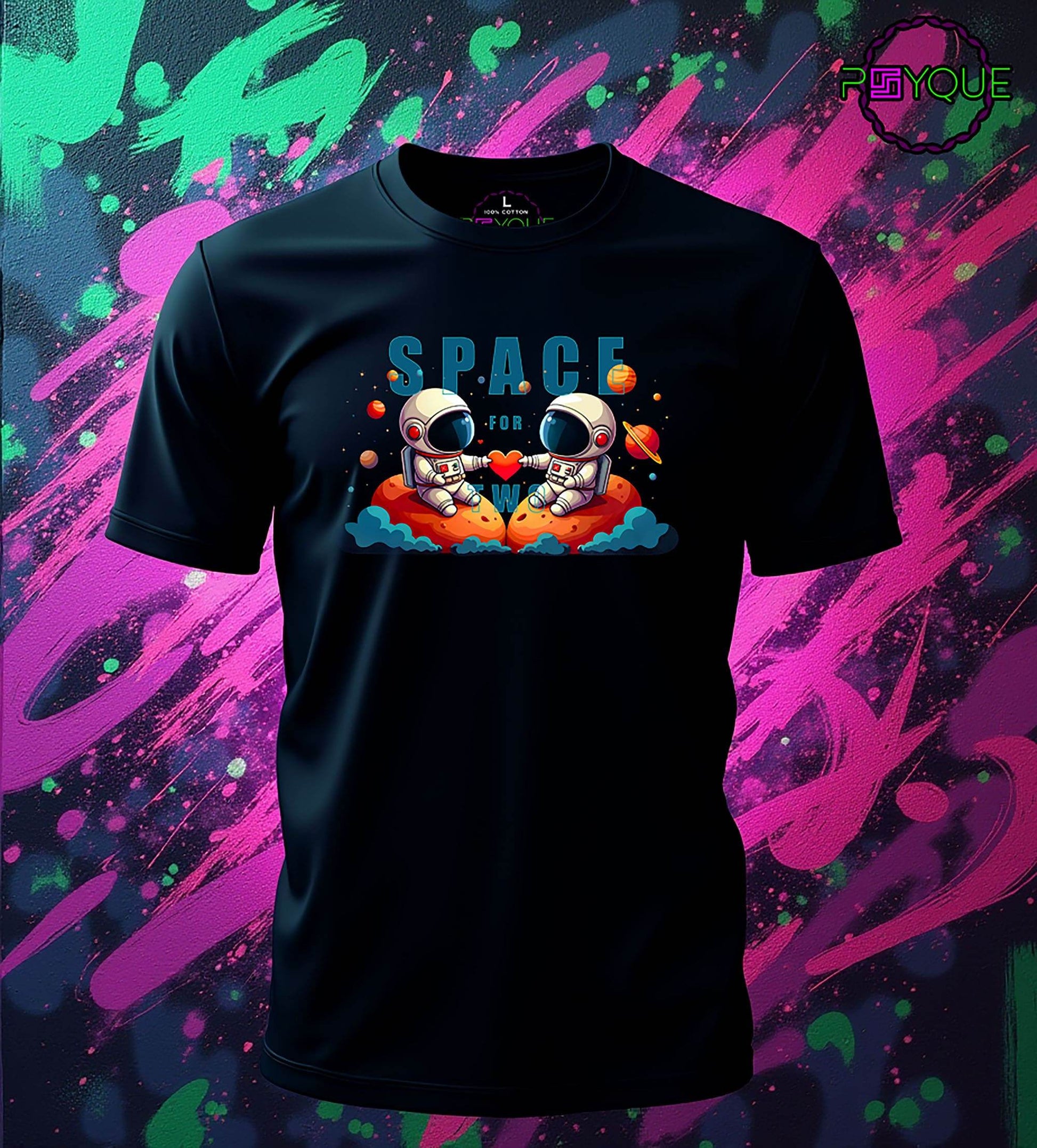 Space For Two T-shirt #vd3 - Psyque