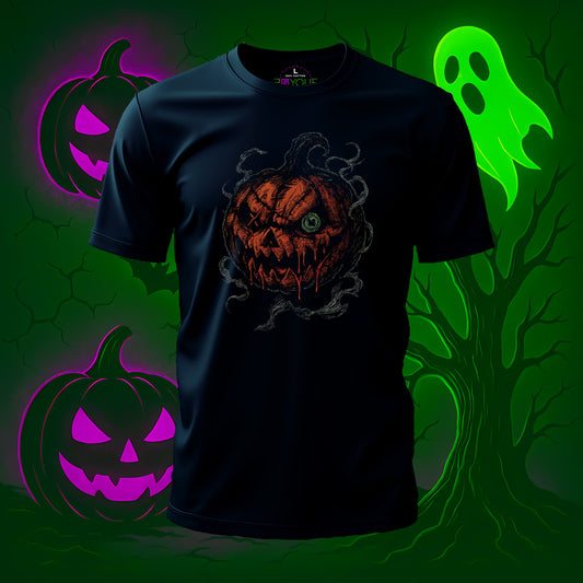 Stitched Halloween Lantern T-Shirt #hl3