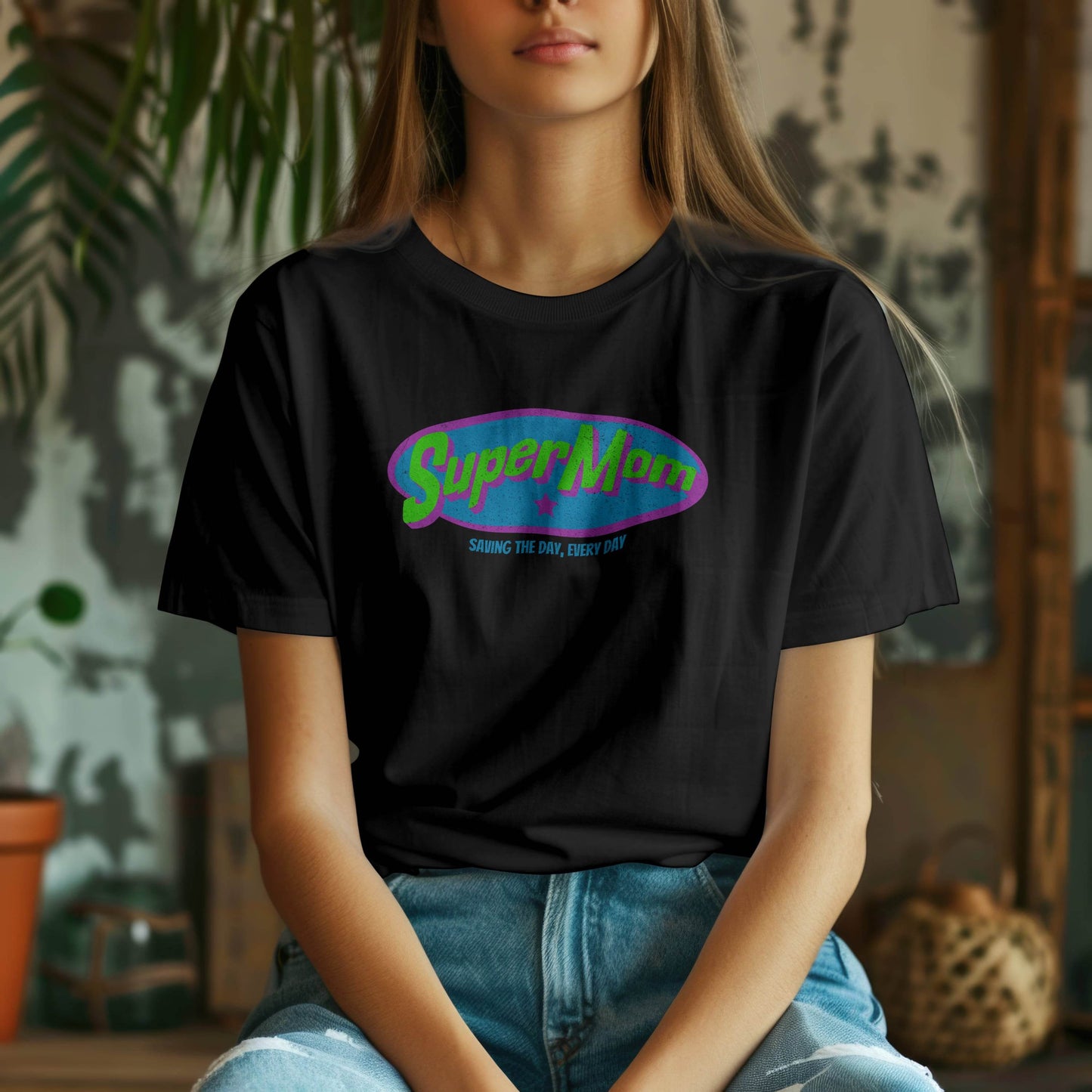 Super Mom – Saving the Day, Every Day T-Shirt #md8 - Psyque