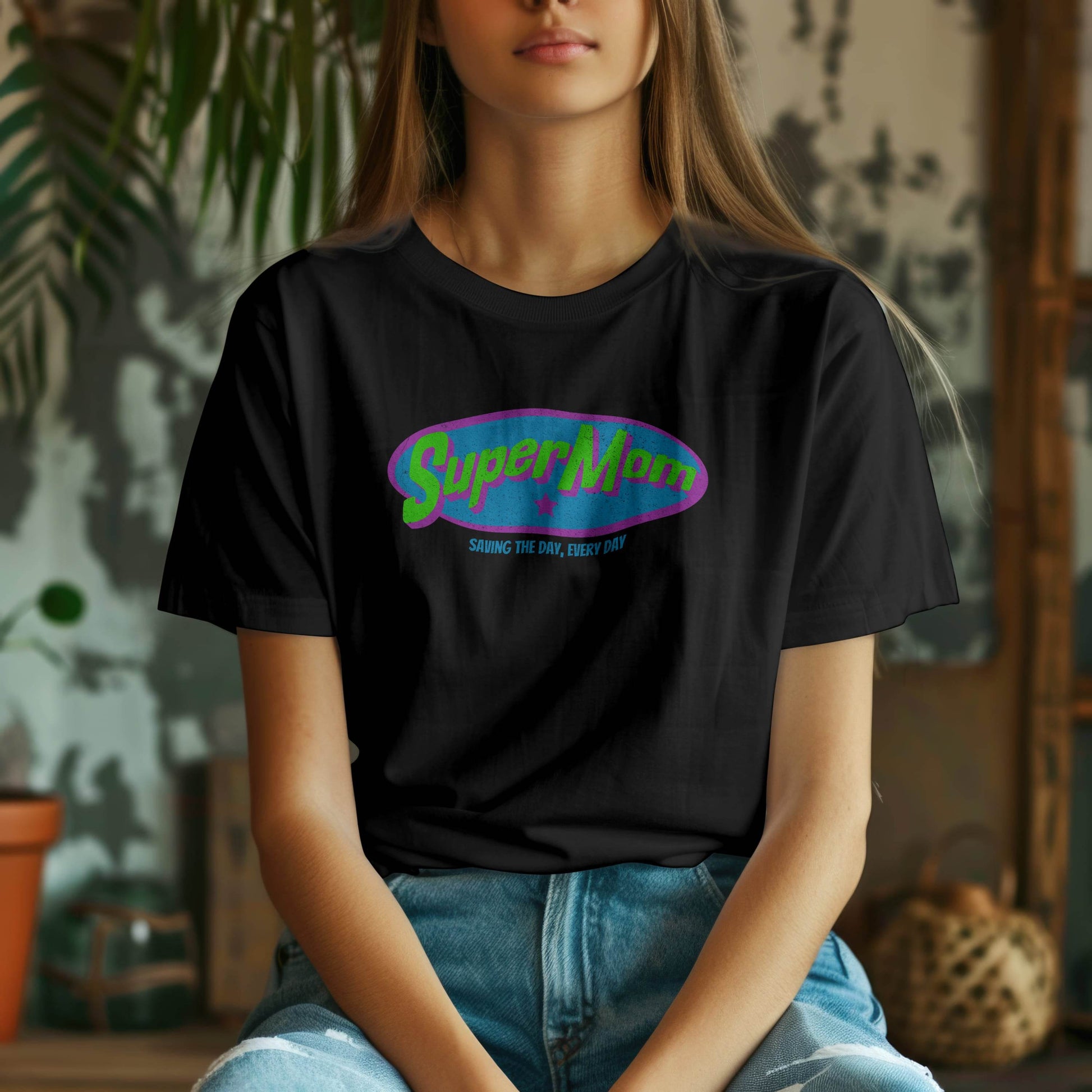 Super Mom – Saving the Day, Every Day T-Shirt #md8 - Psyque