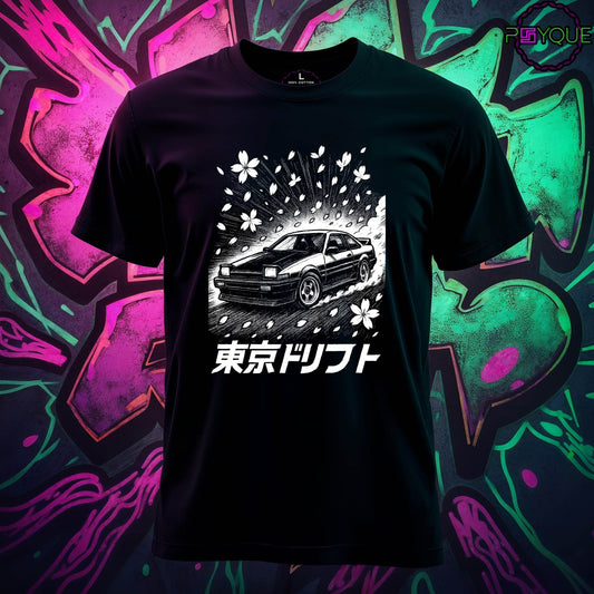 Tokyo Drifted – Sakura Speedcore T-Shirt #jp9 - Psyque