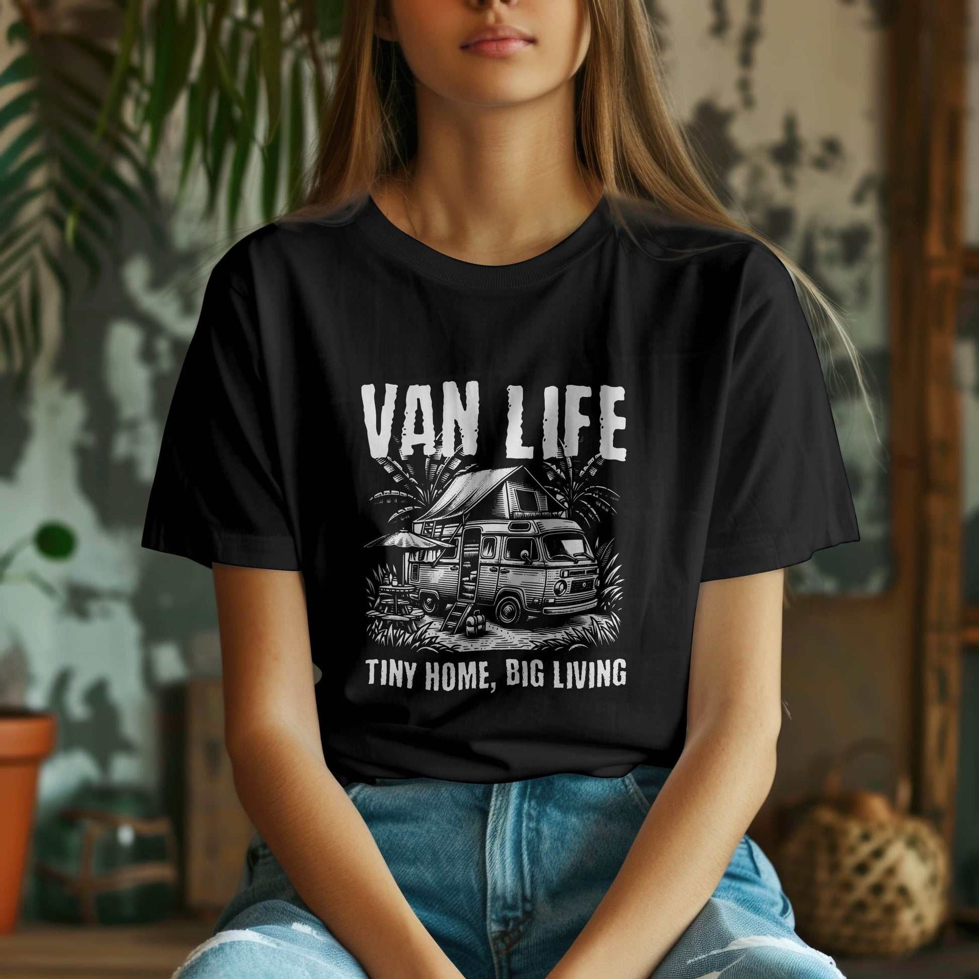 Van Life - Tiny Home, Big Living T-Shirt #tw5 - Psyque