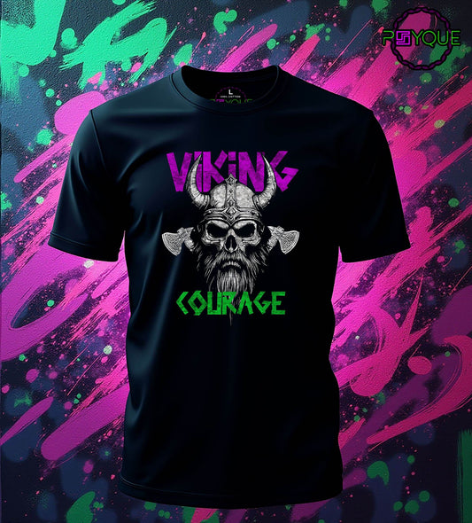 Viking Courage – Axes & Honor T-Shirt #wv5 - Psyque