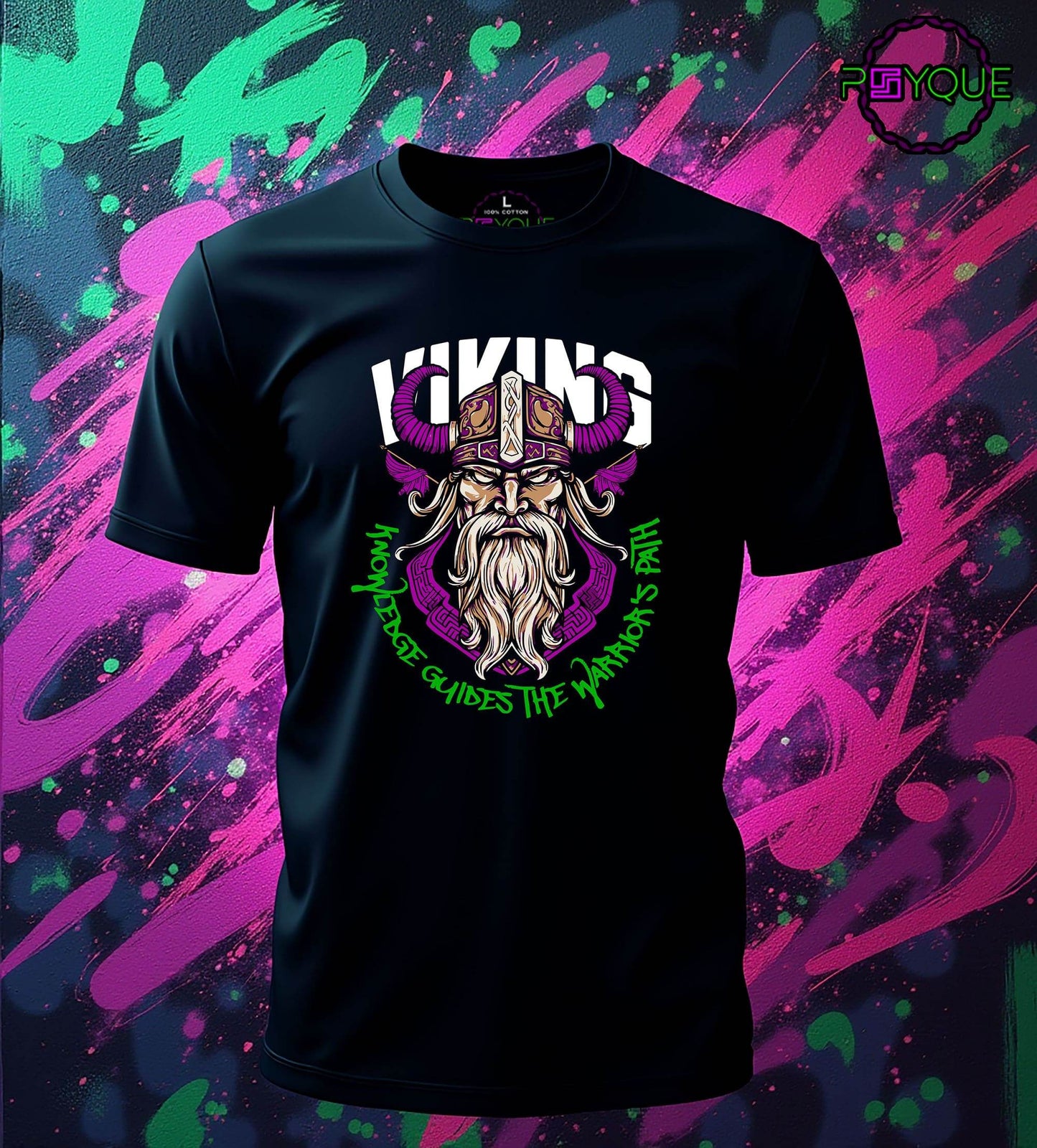 Viking – Knowledge Guides the Warrior Path T-Shirt #wv3 - Psyque