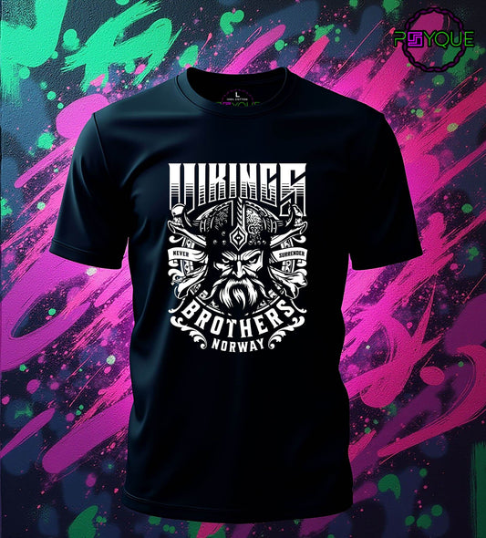 Vikings – Brothers Norway, Never Surrender T-Shirt #wv4 - Psyque