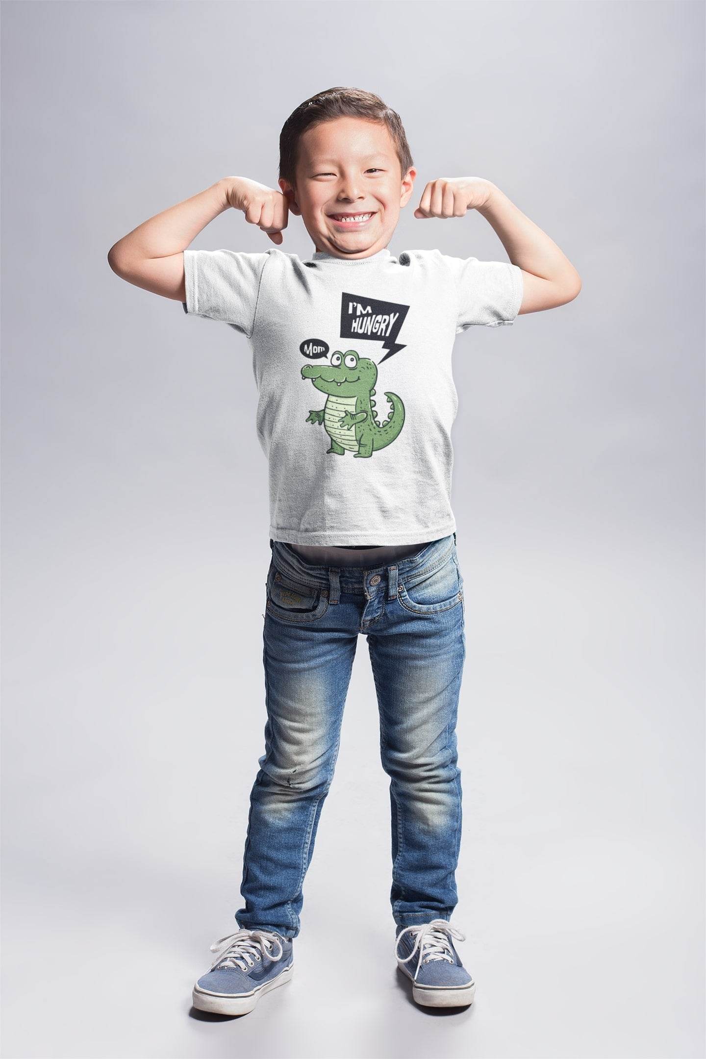 Hungry Croc Kids T-Shirt – Funny Cartoon Crocodile Tee #k16 - Psyque