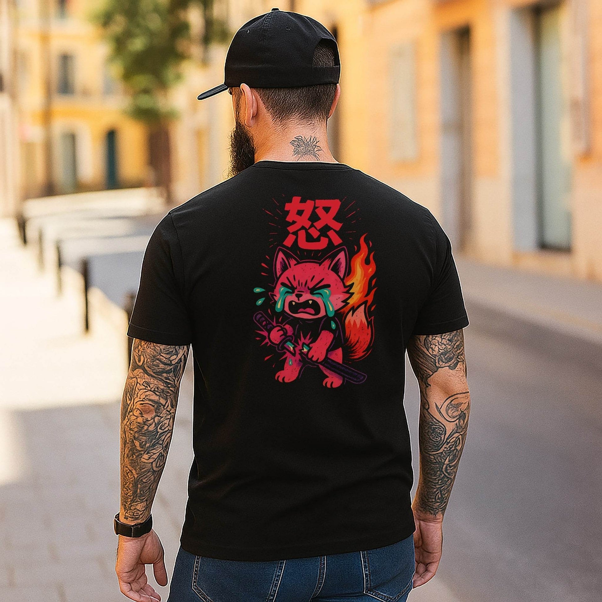 Heartbreak Kitsune – Broken Katana Fox Tee #jp14 - Psyque