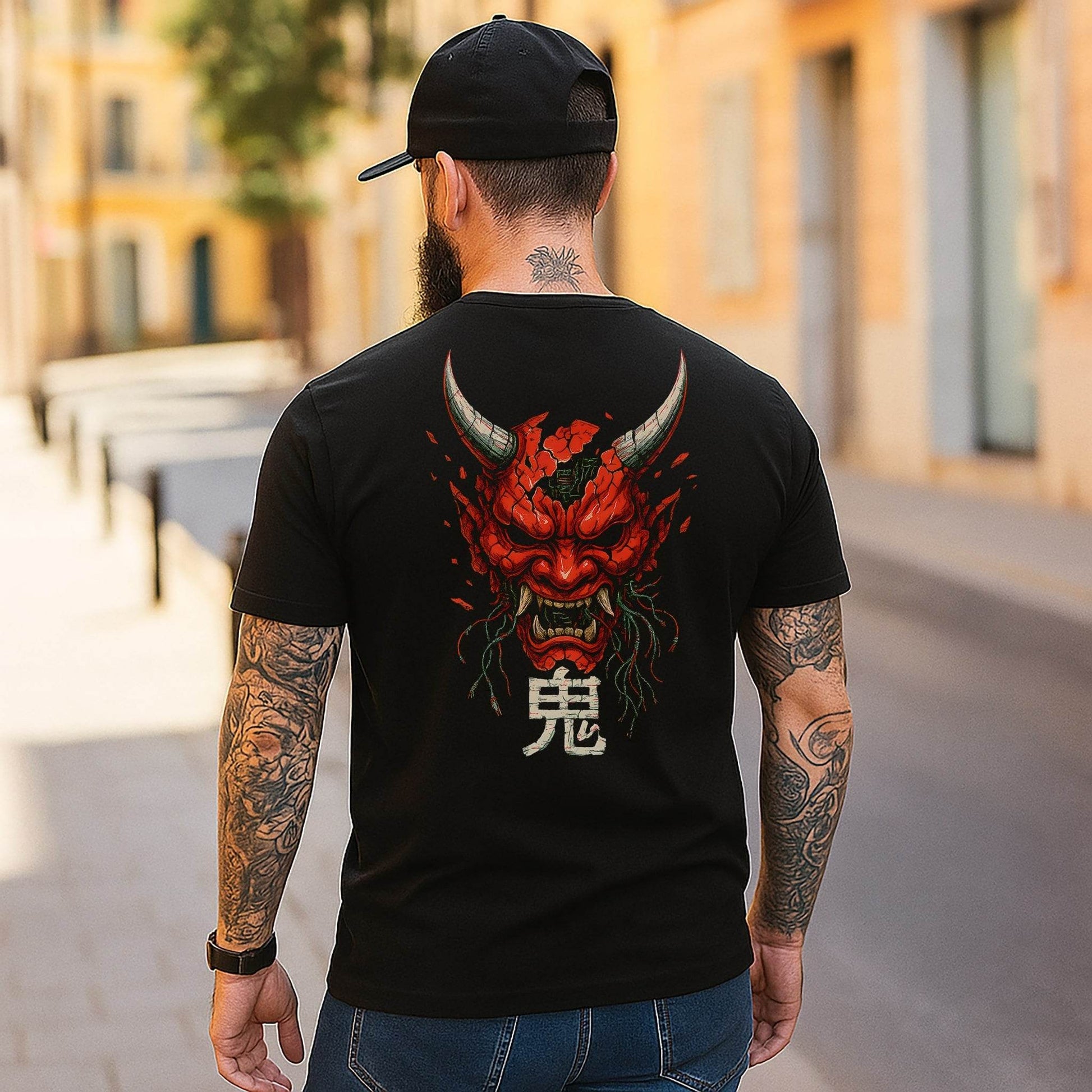 Oni Inferno – Demon Mask Tee #jp18 - Psyque