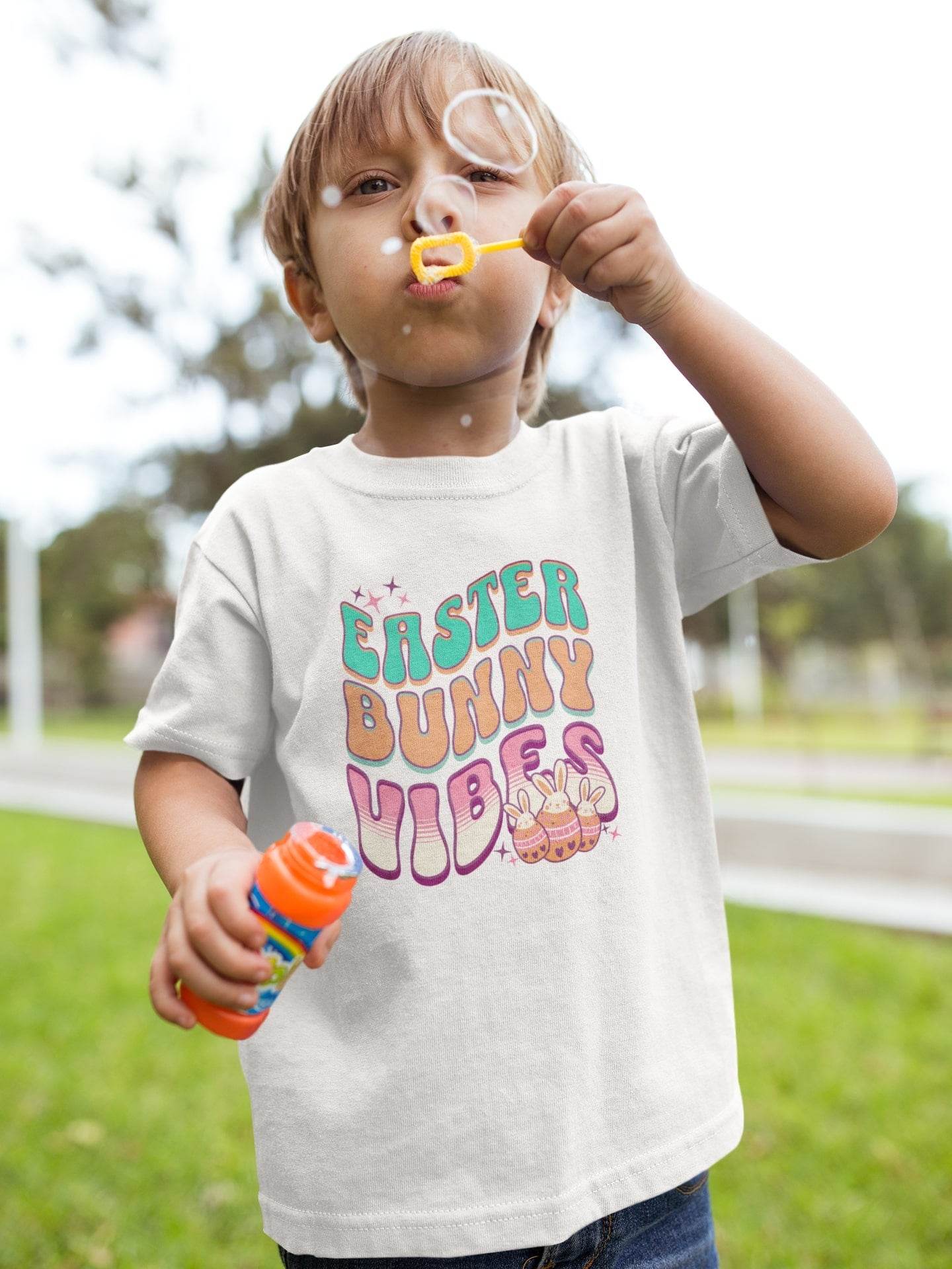 Easter Bunny Vibes (Kids Edition) T-shirt #ke8 - Psyque
