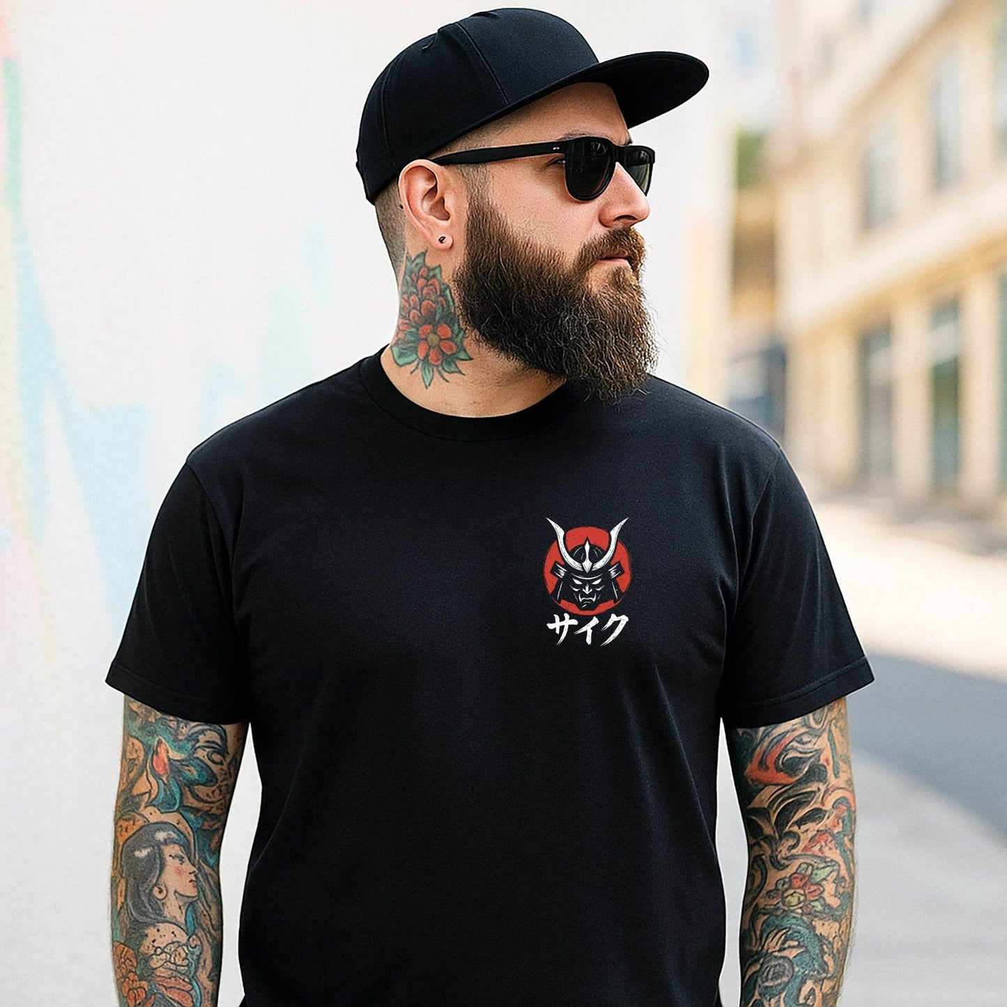 Heavenly Regent Samurai – Ōtenja Shadow T-shirt #jp19 - Psyque