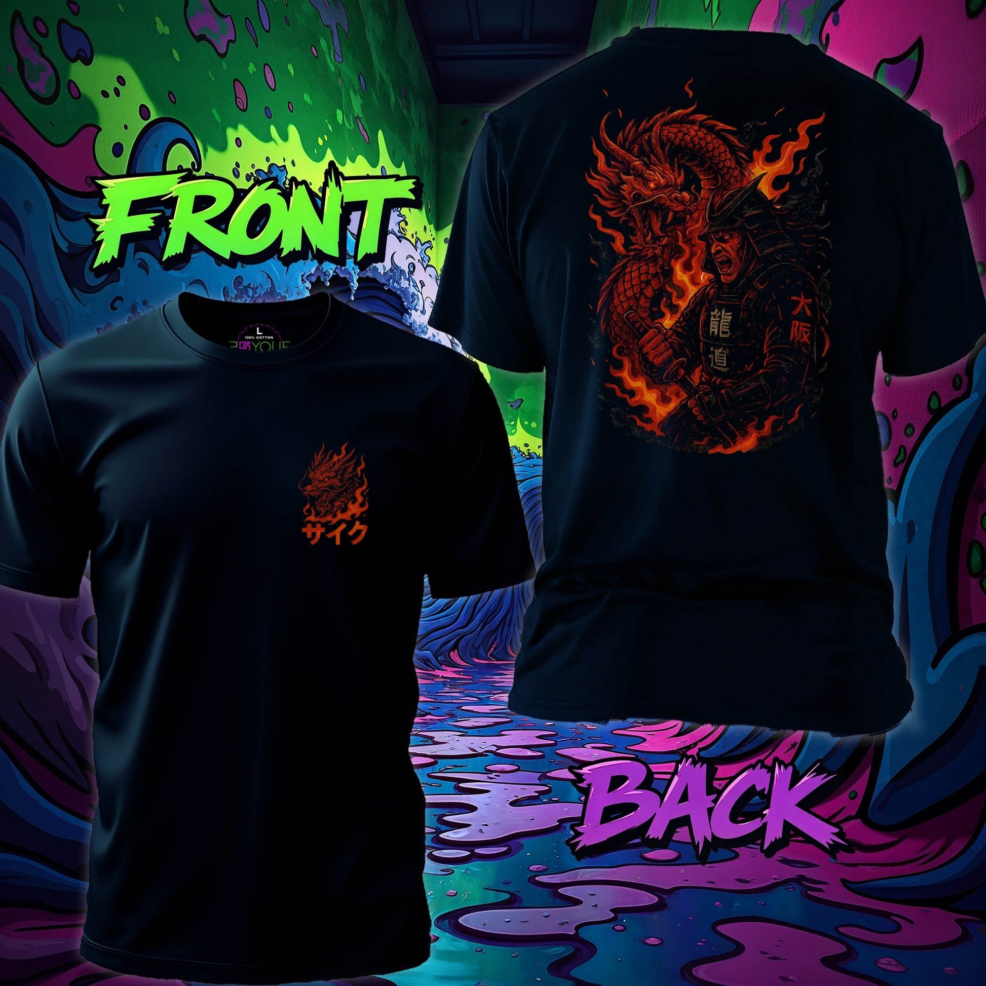 Dragon Path – Osaka Samurai Inferno Tee #jp13 - Psyque