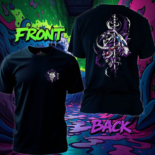 Oni & Kitsune – Void Katana T-shirt #jp21 - Psyque