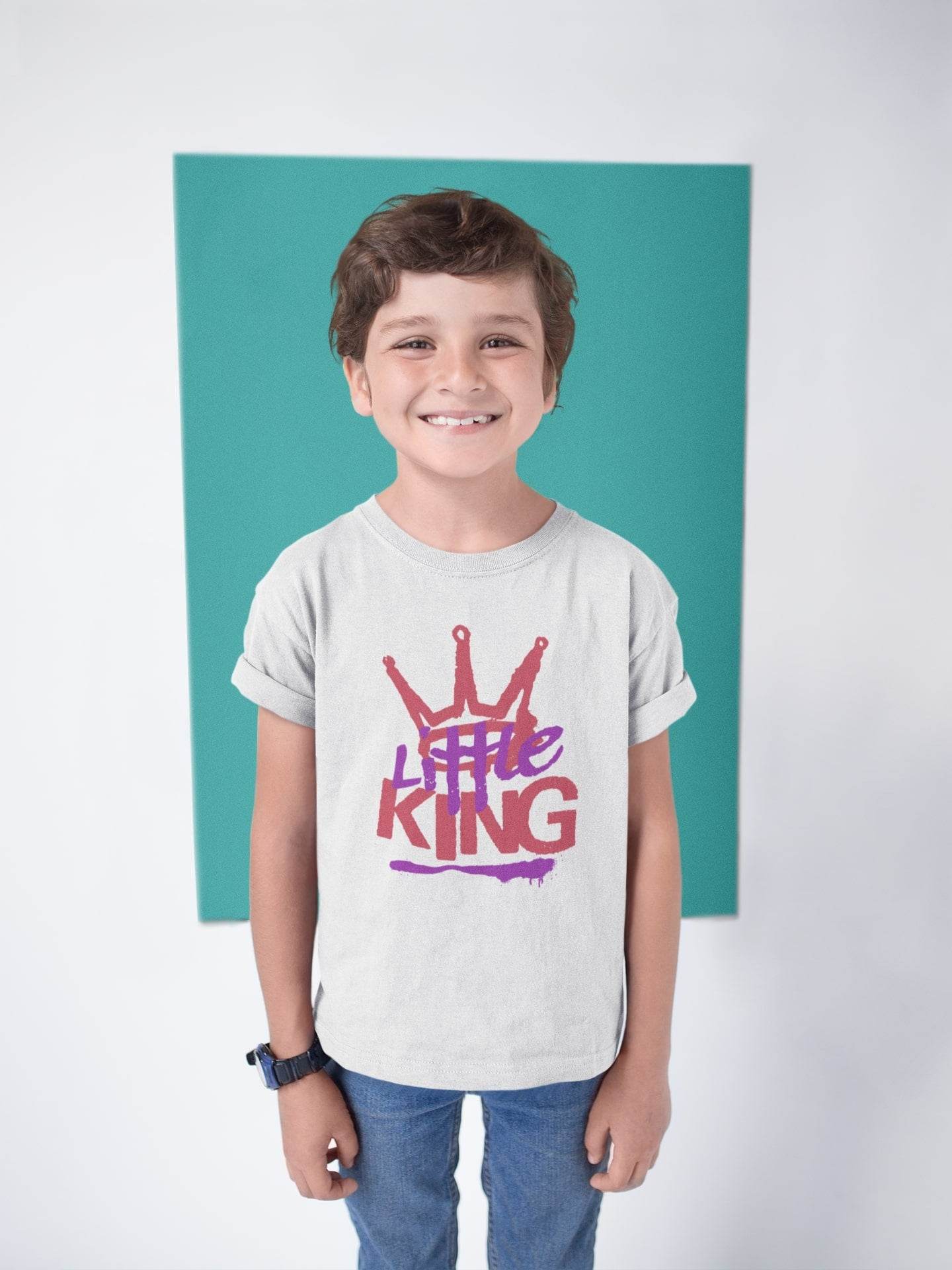 Little King Kids T-Shirt – Urban Crown Graffiti Style #k14 - Psyque