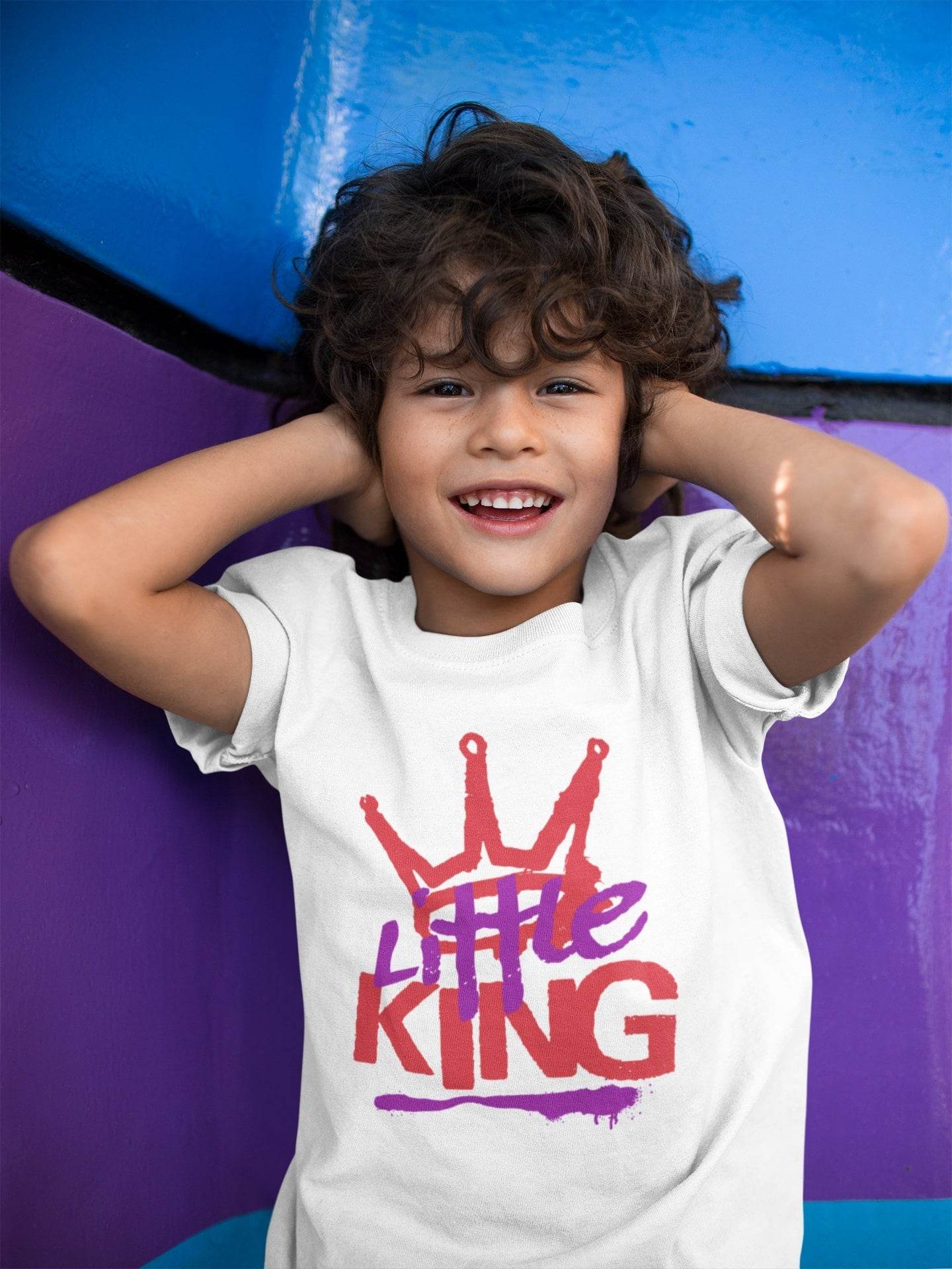 Little King Kids T-Shirt – Urban Crown Graffiti Style #k14 - Psyque
