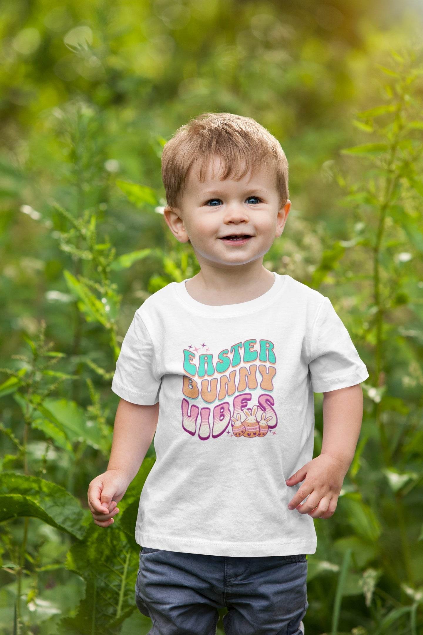 Easter Bunny Vibes (Kids Edition) T-shirt #ke8 - Psyque
