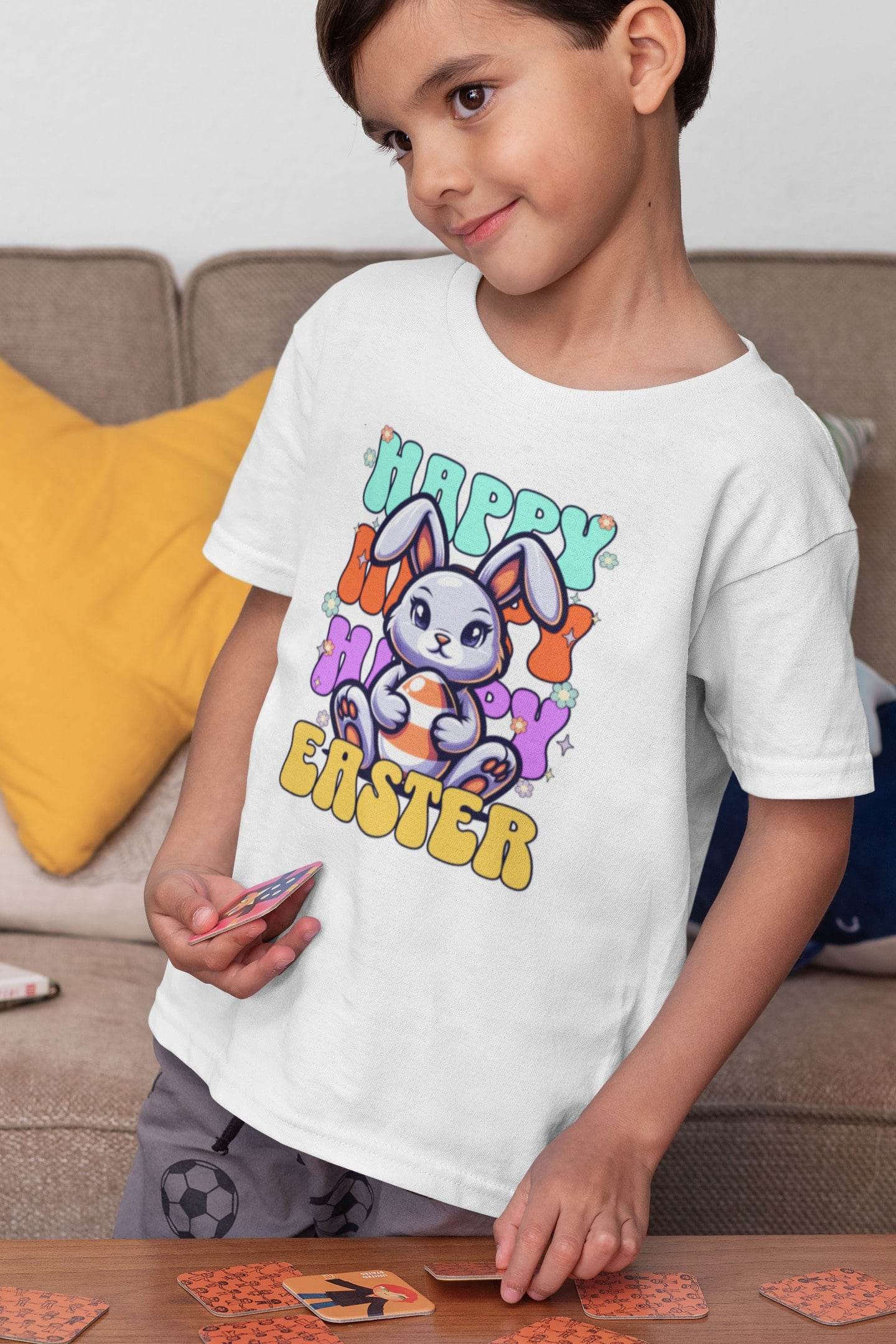 Egg Patrol – Bunny on Duty, Kids T-shirt #ke2 - Psyque