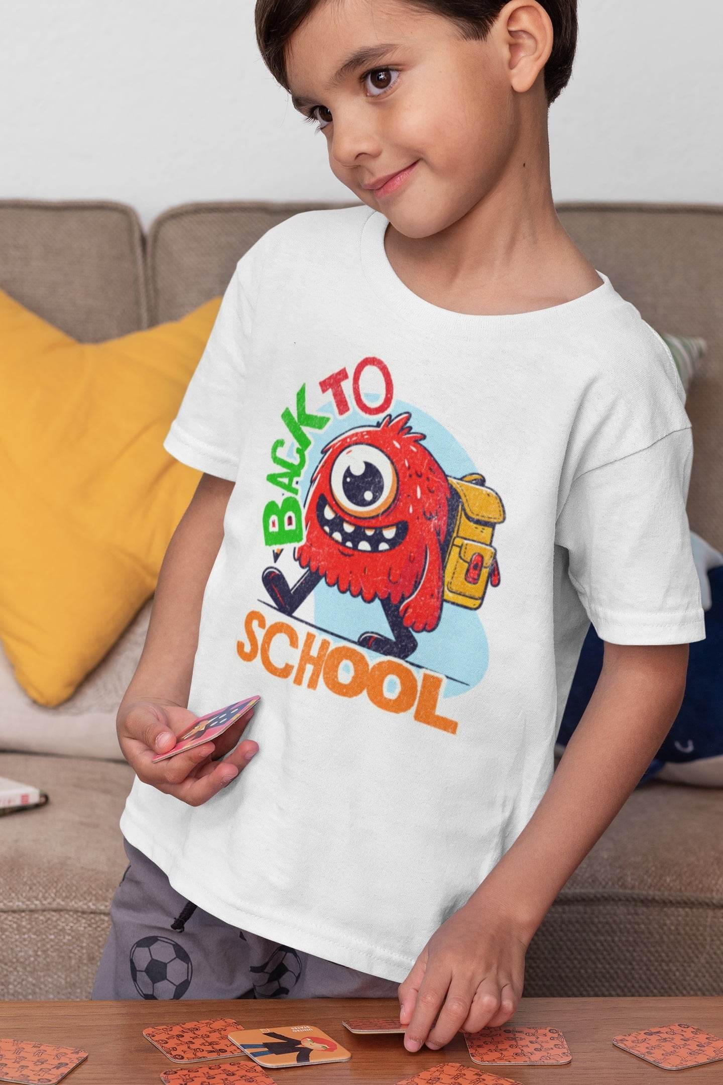 Back to School Monster Kids T-Shirt #k1 - Psyque