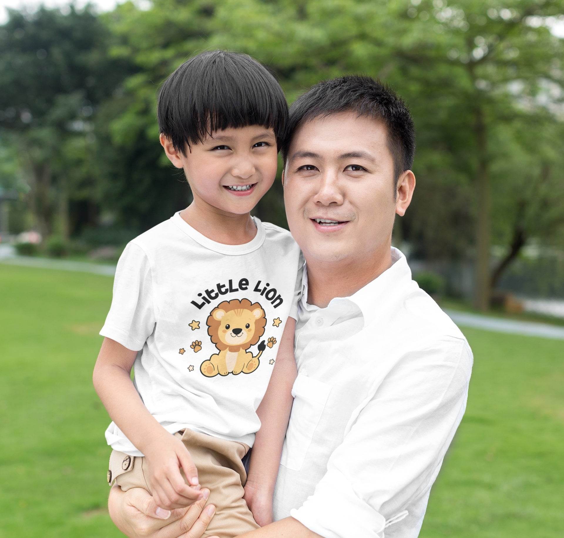 Little Lion Kids T-Shirt – Cute Jungle Animal Graphic #k13 - Psyque