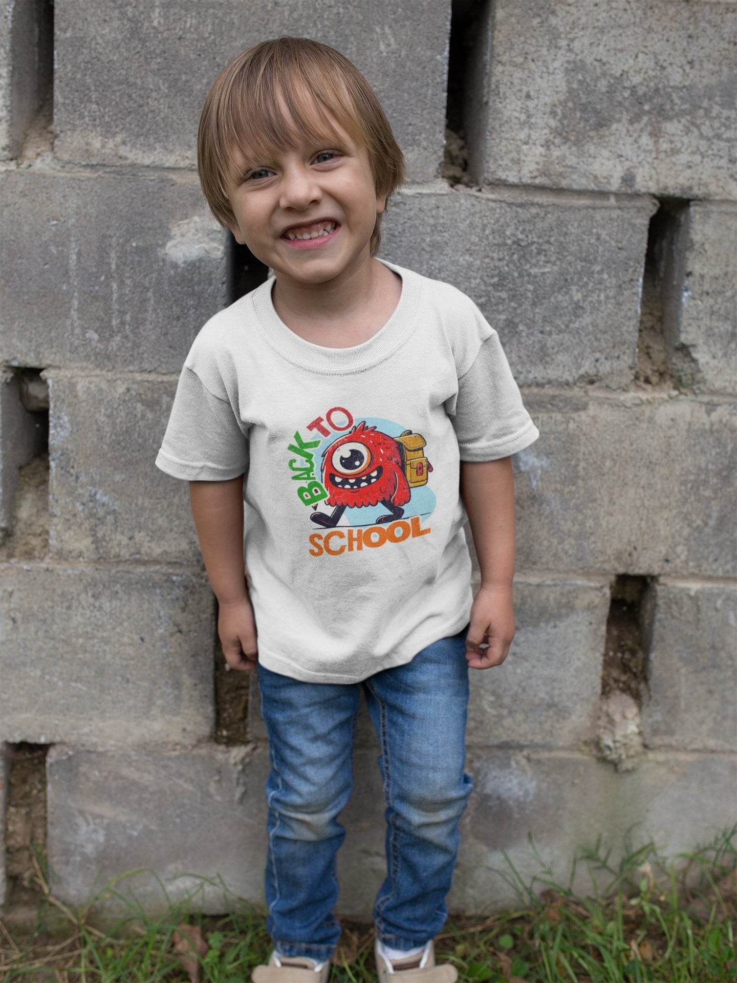 Back to School Monster Kids T-Shirt #k1 - Psyque