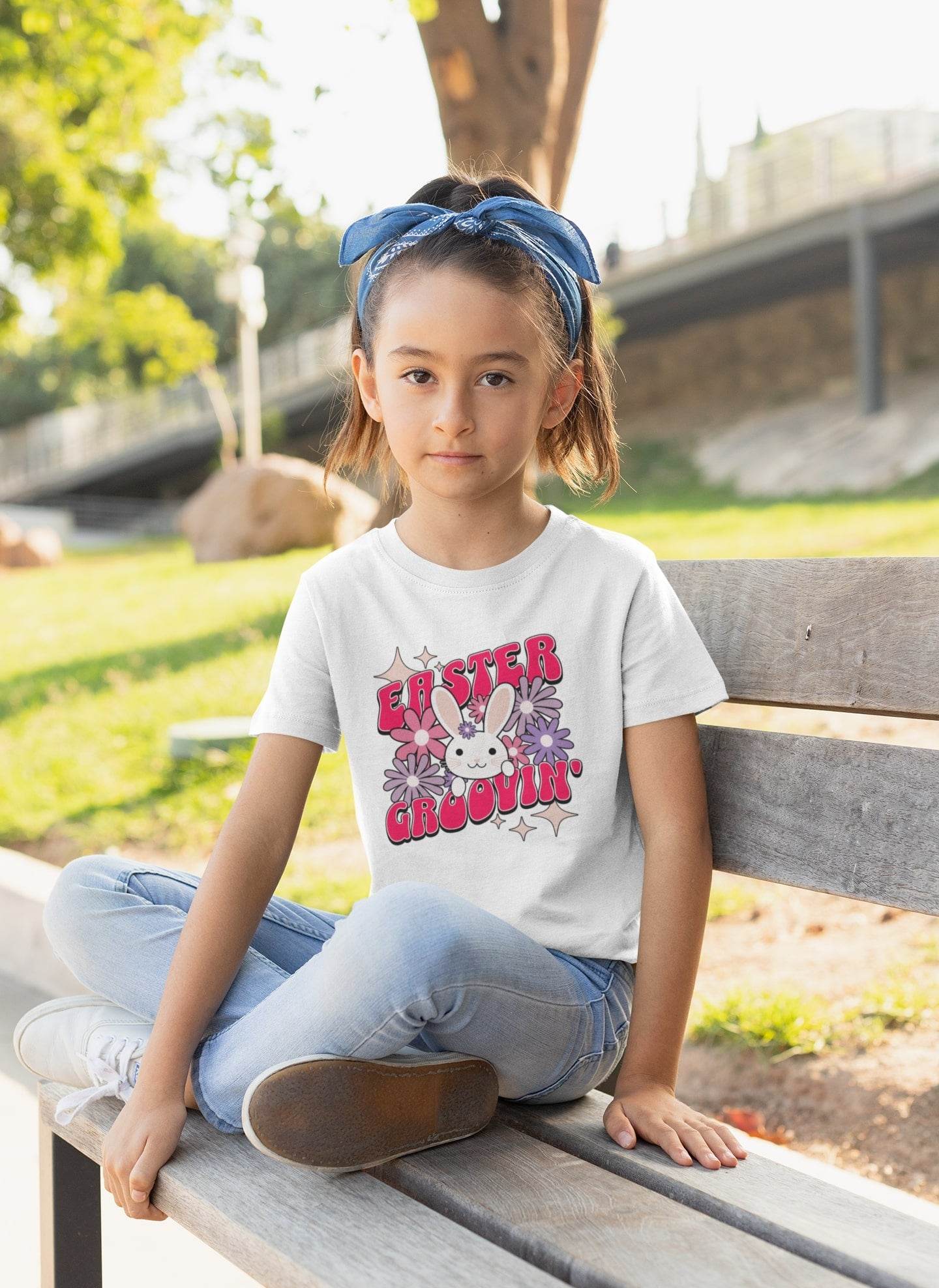 Easter Groovin’ – Bunny Boogie, Kids T-shirt #ke6 - Psyque