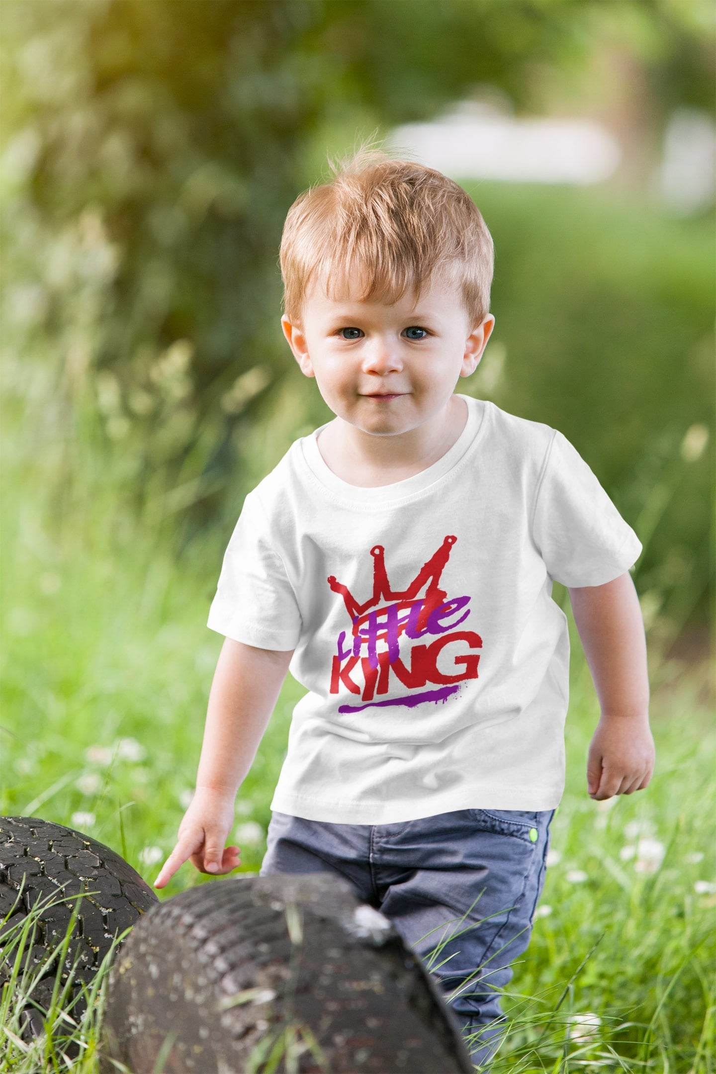 Little King Kids T-Shirt – Urban Crown Graffiti Style #k14 - Psyque